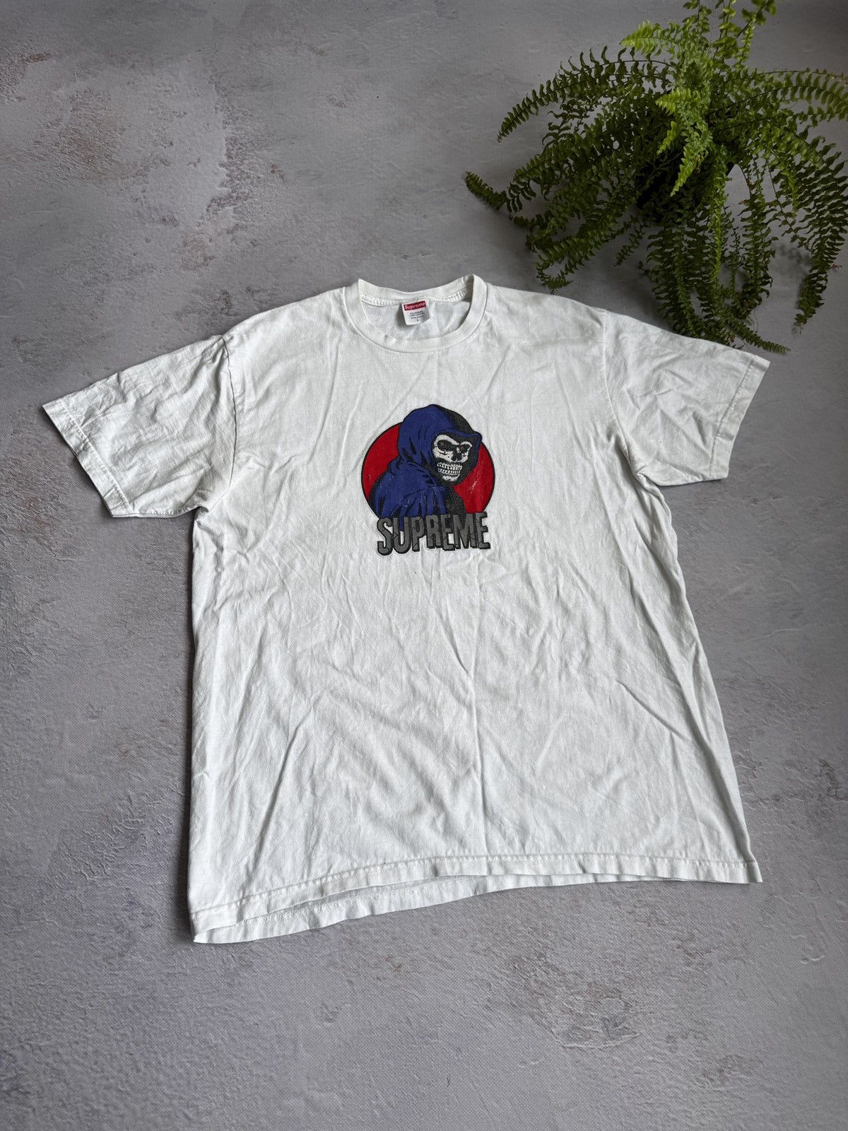 Supreme Supreme Reaper Tee White Large SS23 Size US L / EU 52-54 / 3 - 1 Thumbnail