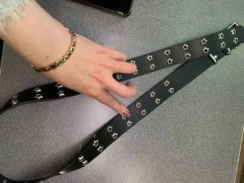 Other Black Color Star Eye Rivet Belt Size ONE SIZE - 5 Thumbnail