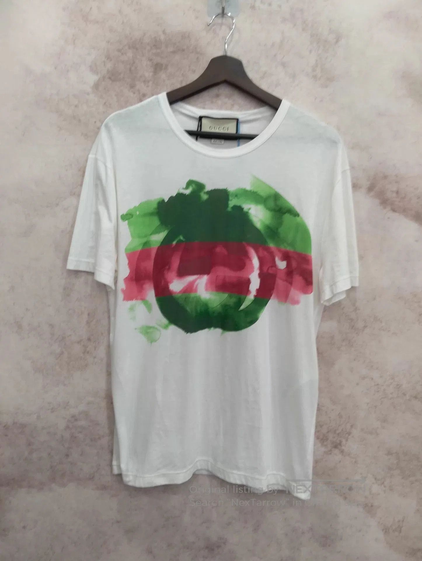 Gucci White Short Sleeve Graphic T. Size US M / EU 48-50 / 2 - 1 Thumbnail