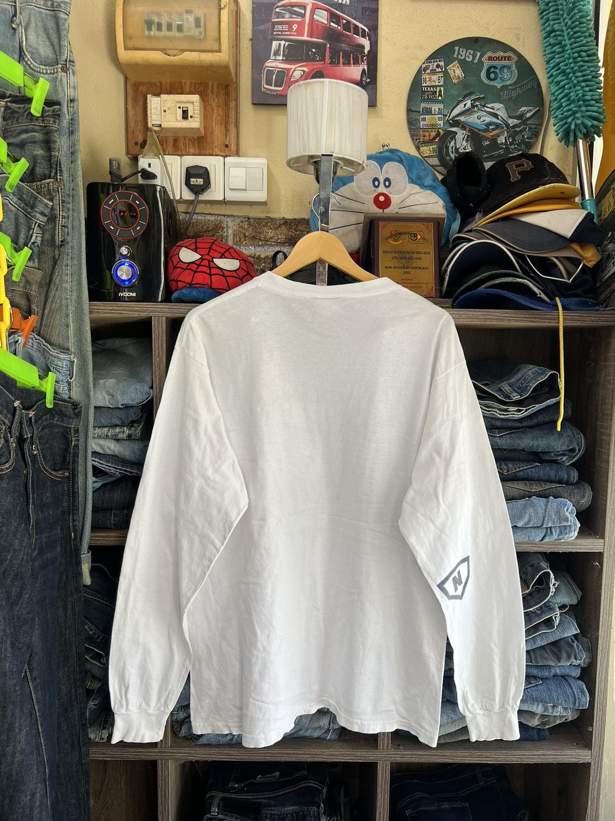 Nike 🔥Vintage Nike Swoosh Made in Usa Long Sleeves Size US M / EU 48-50 / 2 - 2 Thumbnail