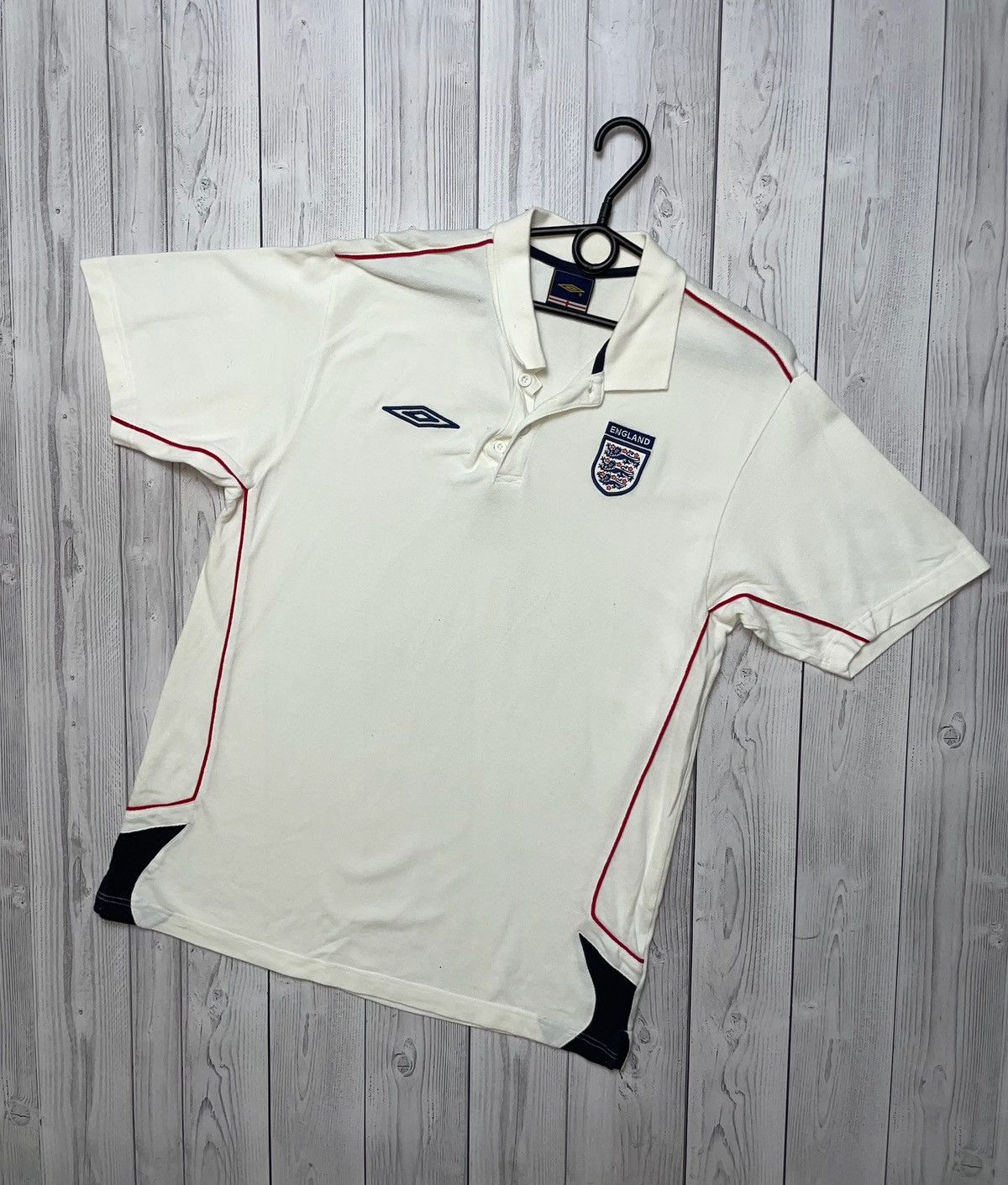 Umbro × Vintage Vintage Umbro polo England soccer who size L Size US L / EU 52-54 / 3 - 1 Thumbnail