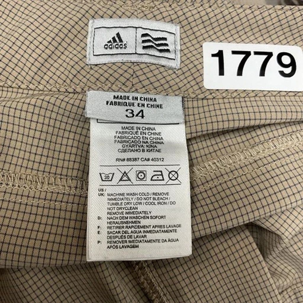 Adidas NWOT Adidas Check Golf Athletic Wicking Bermuda Shorts Men34 Size US 34 / EU 50 - 2 Thumbnail