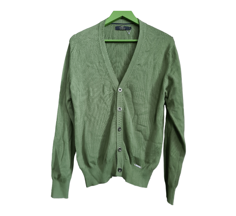 Burberry Thomas Burberry olive green Cardigan Size US S / EU 44-46 / 1 - 1 Thumbnail