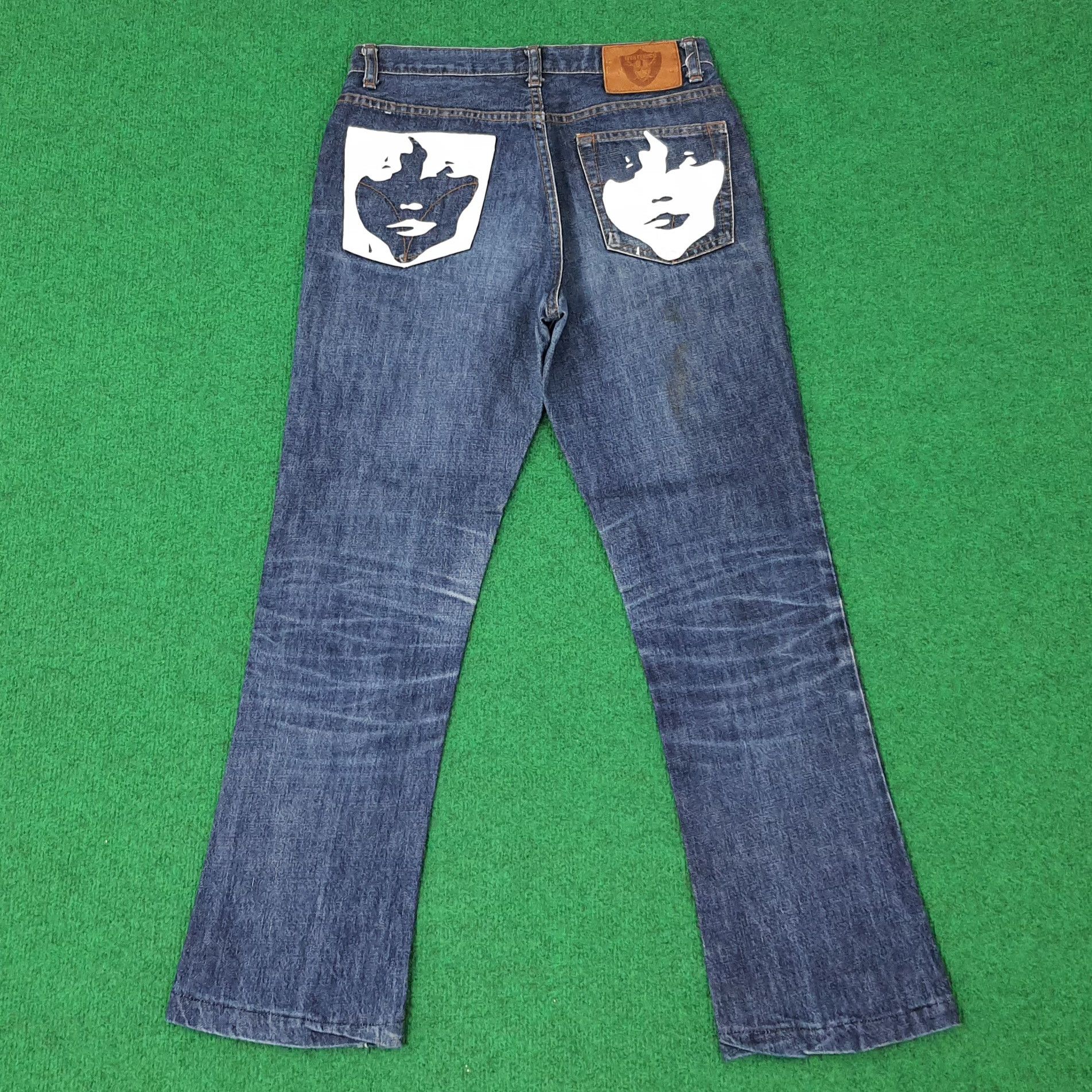 Hysteric Glamour Vintage Hysterics Raiders Japan Custom Logo Jeans C252N14 Size US 27 - 1 Thumbnail