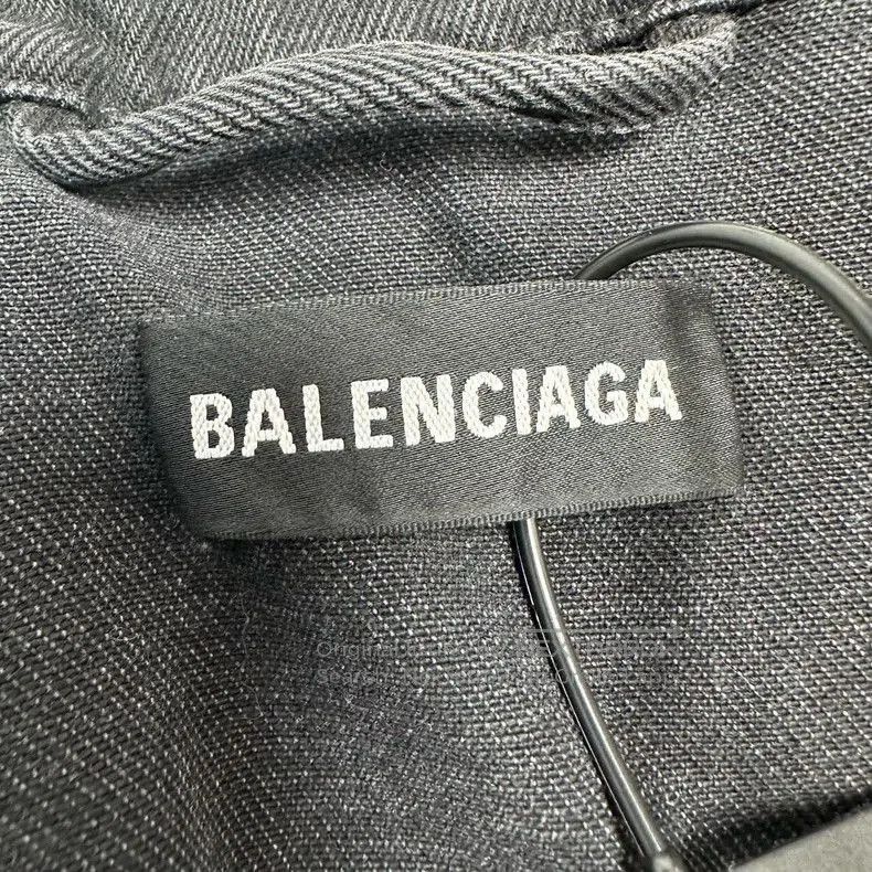 Balenciaga Balenciaga Rainbow Logo Denim Jacket. Size US L / EU 52-54 / 3 - 3 Thumbnail