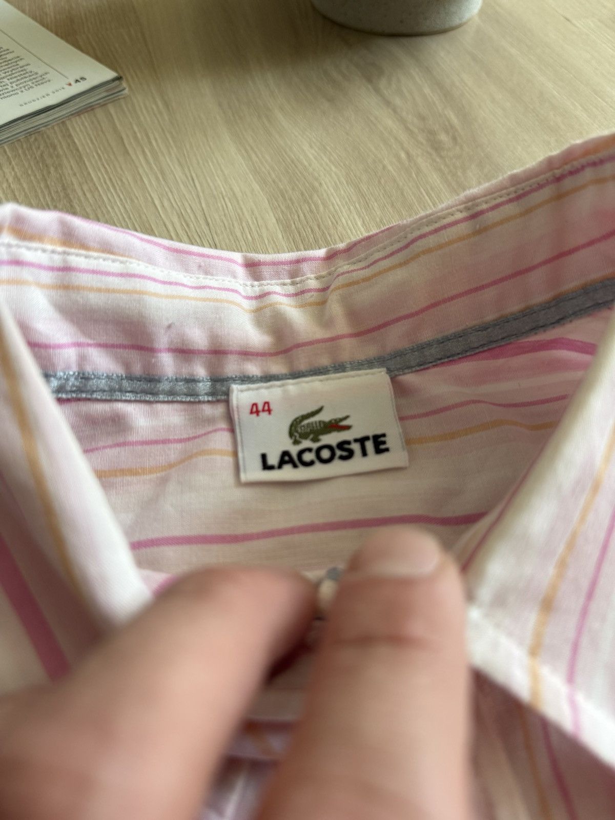Lacoste Vintage Lacoste Pocket Shirt 90s Size M / US 6-8 / IT 42-44 - 8 Thumbnail