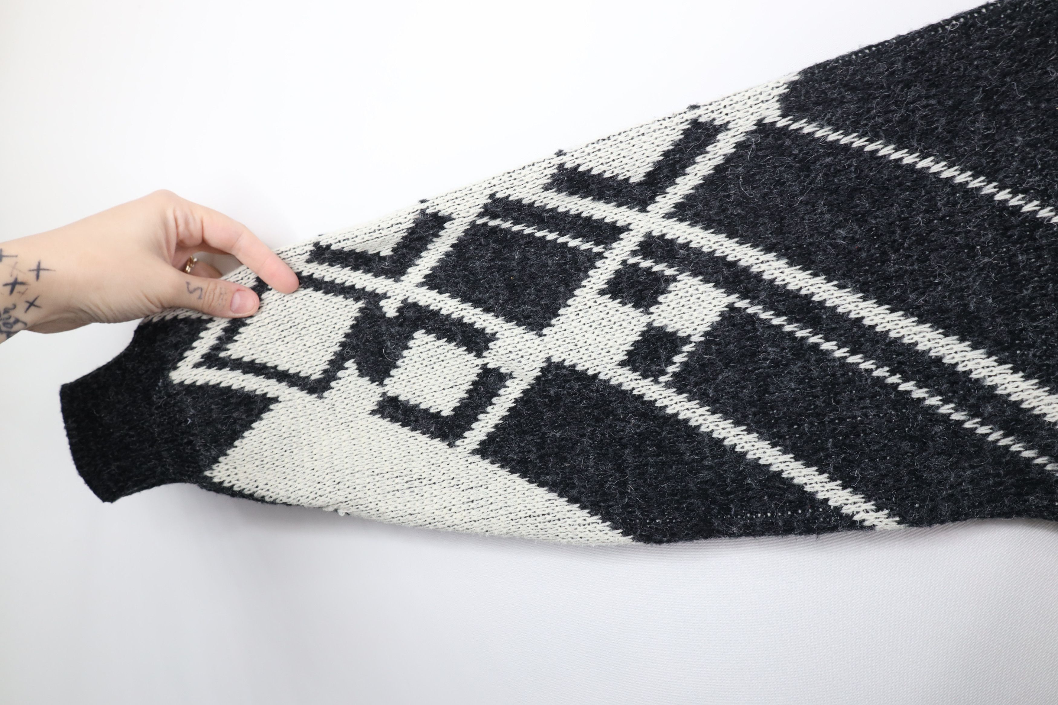 Vintage Vintage 90s Streetwear Argyle Diamond Knit Dad Sweater Size US XL / EU 56 / 4 - 6 Thumbnail