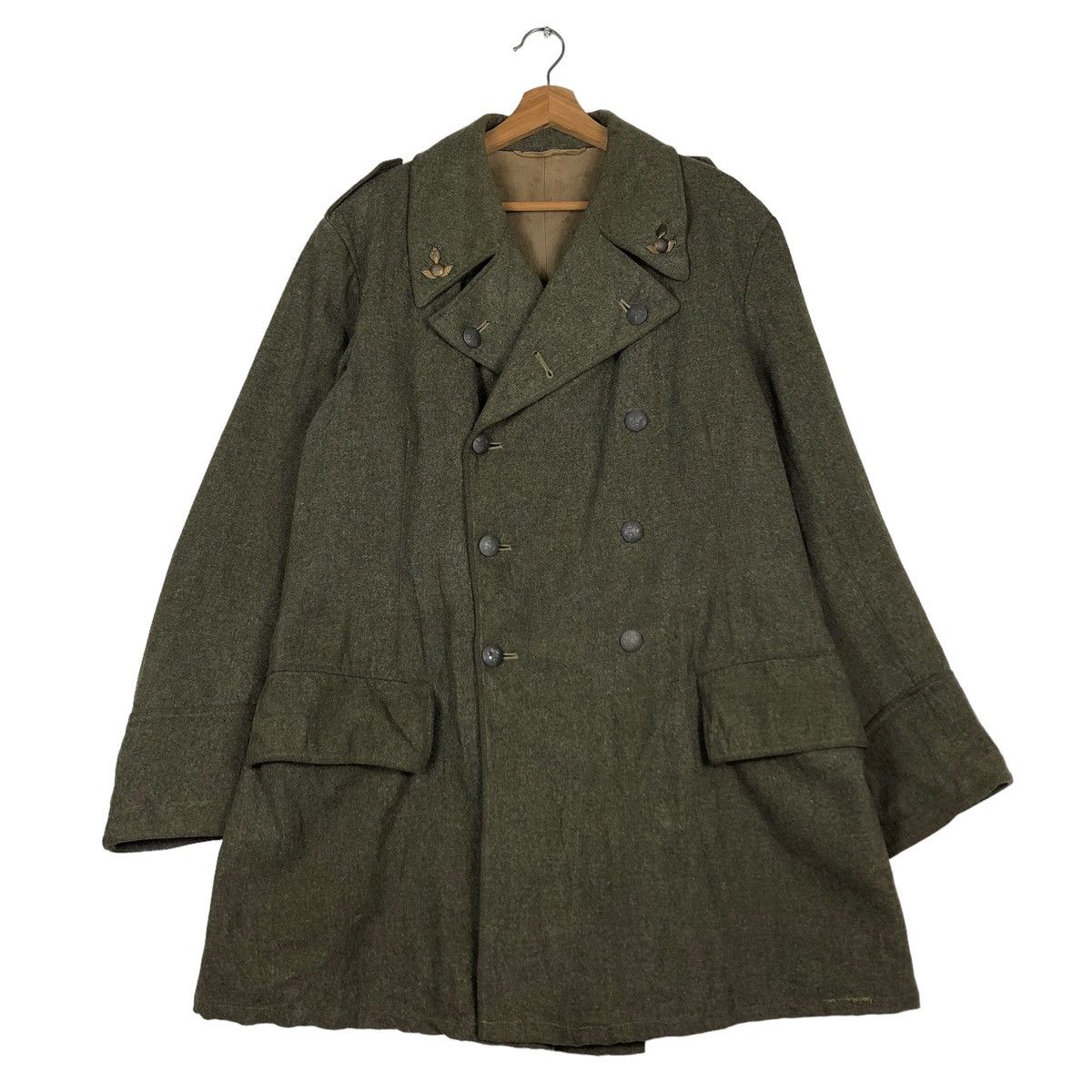 Vintage 🔥TRUE VINTAGE 1940 HEAVY LONG COATS JACKET WORLD WAR II Size US M / EU 48-50 / 2 - 2 Thumbnail