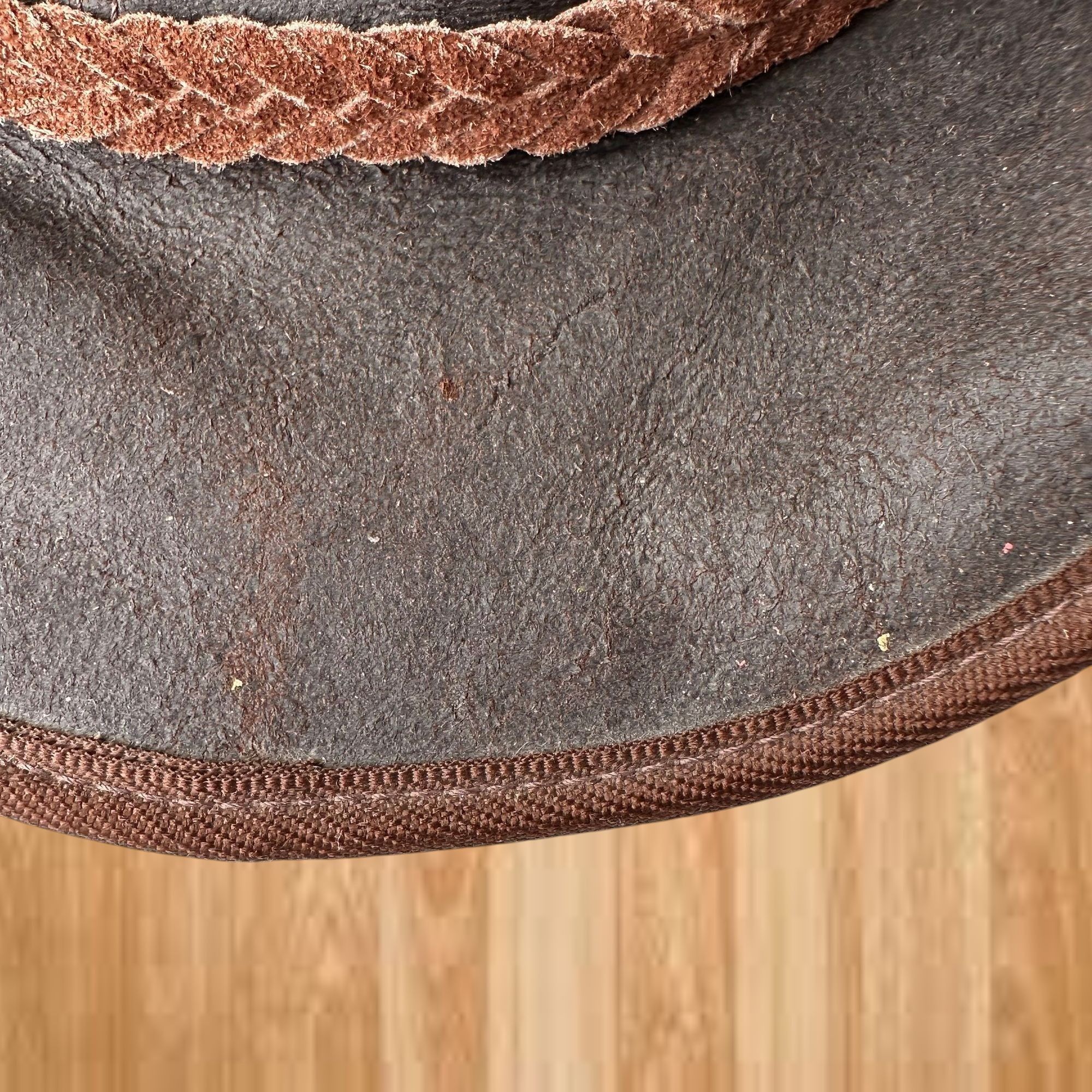 Vintage Vintage Australian Geographic Leather Hat Large 59 Brown Au Size ONE SIZE - 12 Thumbnail