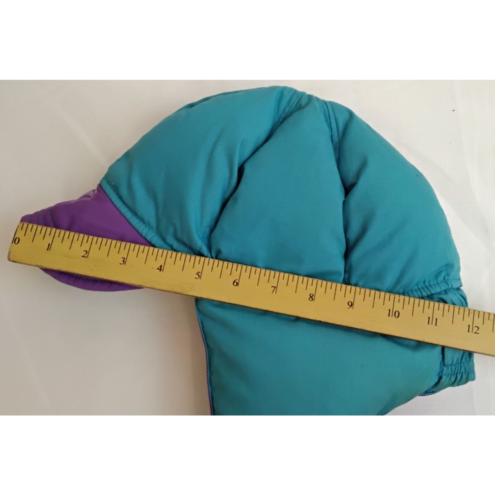 Other 1980s Down Trapper Hat Blue/Purple Reversible Ladies M Size ONE SIZE - 11 Thumbnail