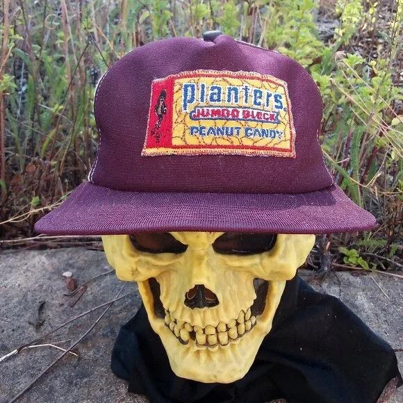 New Era × Vintage Vintage Planter's Jumbo Block Peanut Candy Patch Trucker Hat Size ONE SIZE - 1 Thumbnail