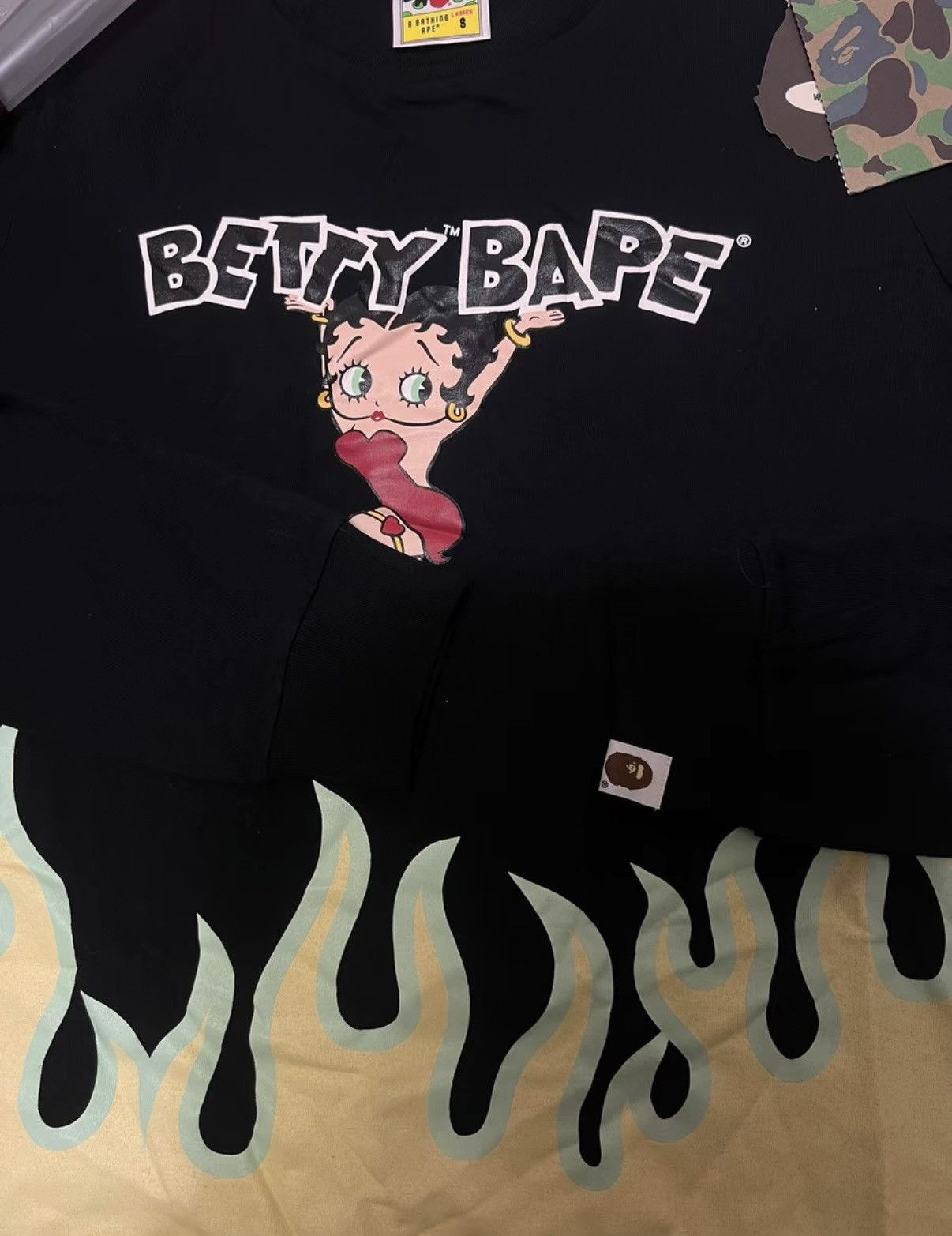 Bape BAPE OG NIGO era, Black Long-Sleeve T-shirt Size US M / EU 48-50 / 2 - 2 Thumbnail