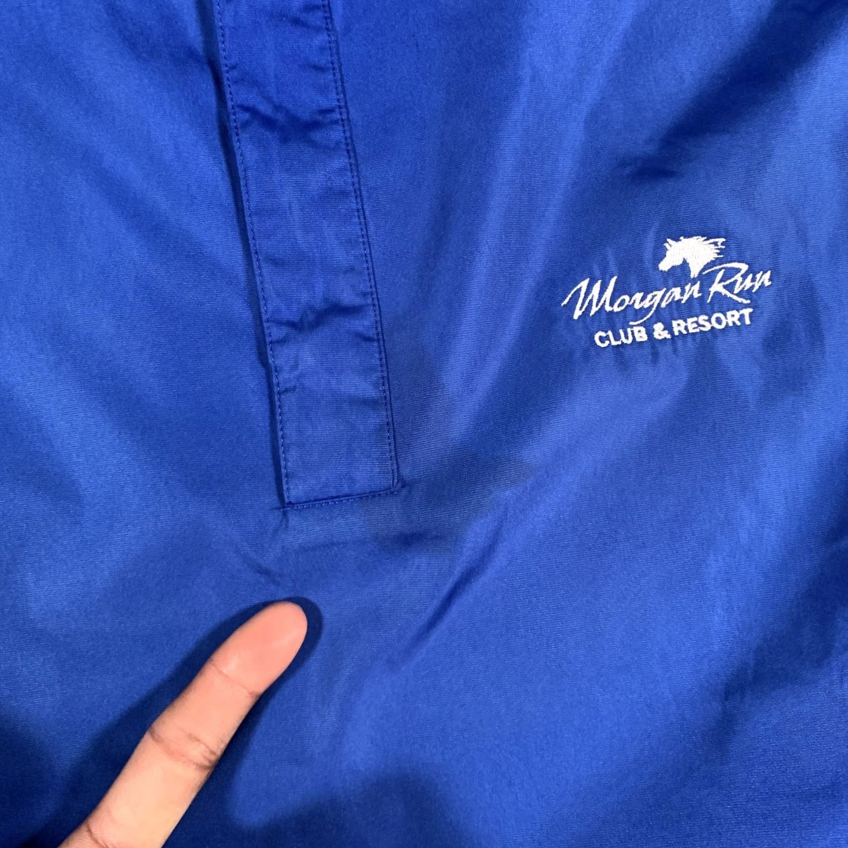 Footjoy FootJoy Vest Mens L Blue Morgan Run Club & Resort Windbreaker Pullover Quarter Zip Pockets Golf Size US L / EU 52-54 / 3 - 4 Thumbnail