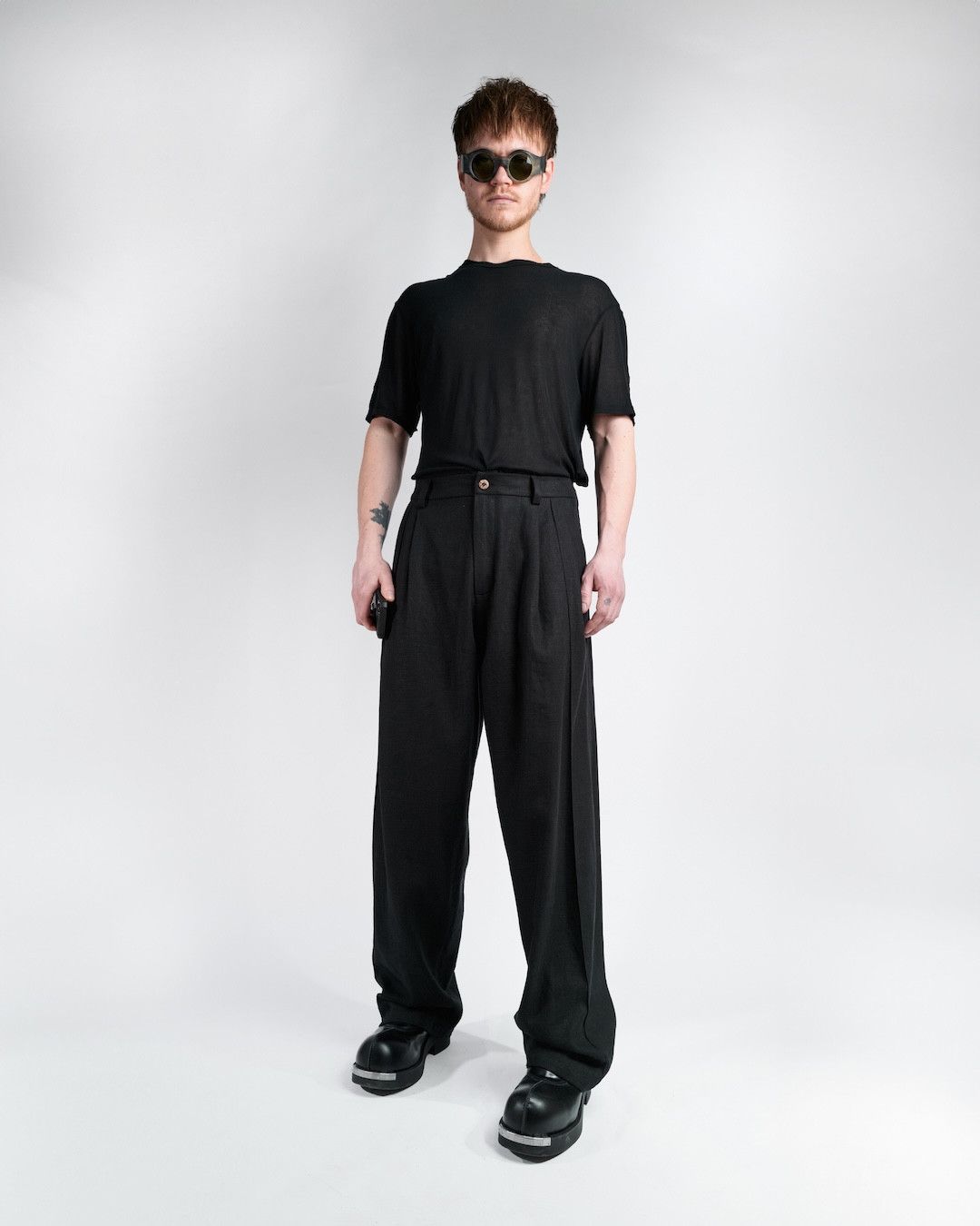 Other NKTRMNV PLEATED LINEN PANTS Size US 30 / EU 46 - 4 Thumbnail