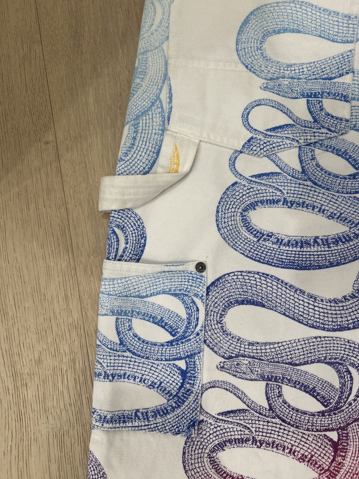 Hysteric Glamour × Supreme Supreme x Hysteric Glamour Snake Double Knee Painters SS21 Size US 34 / EU 50 - 11 Thumbnail