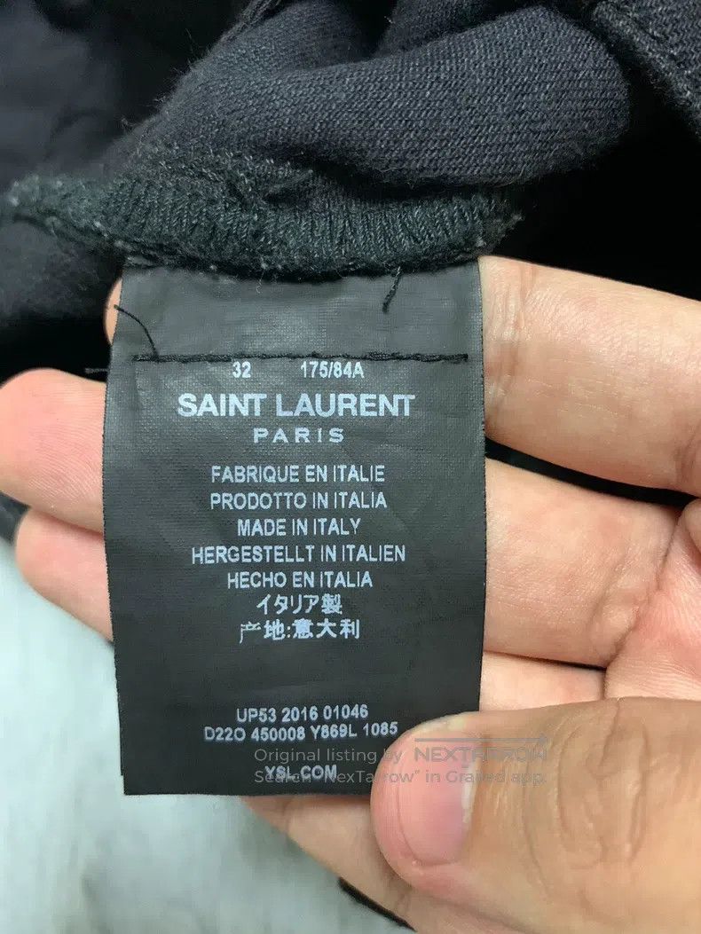 Saint Laurent Paris Saint Laurent Paris Black Big Destroyed Jeans Size US 32 / EU 48 - 4 Thumbnail