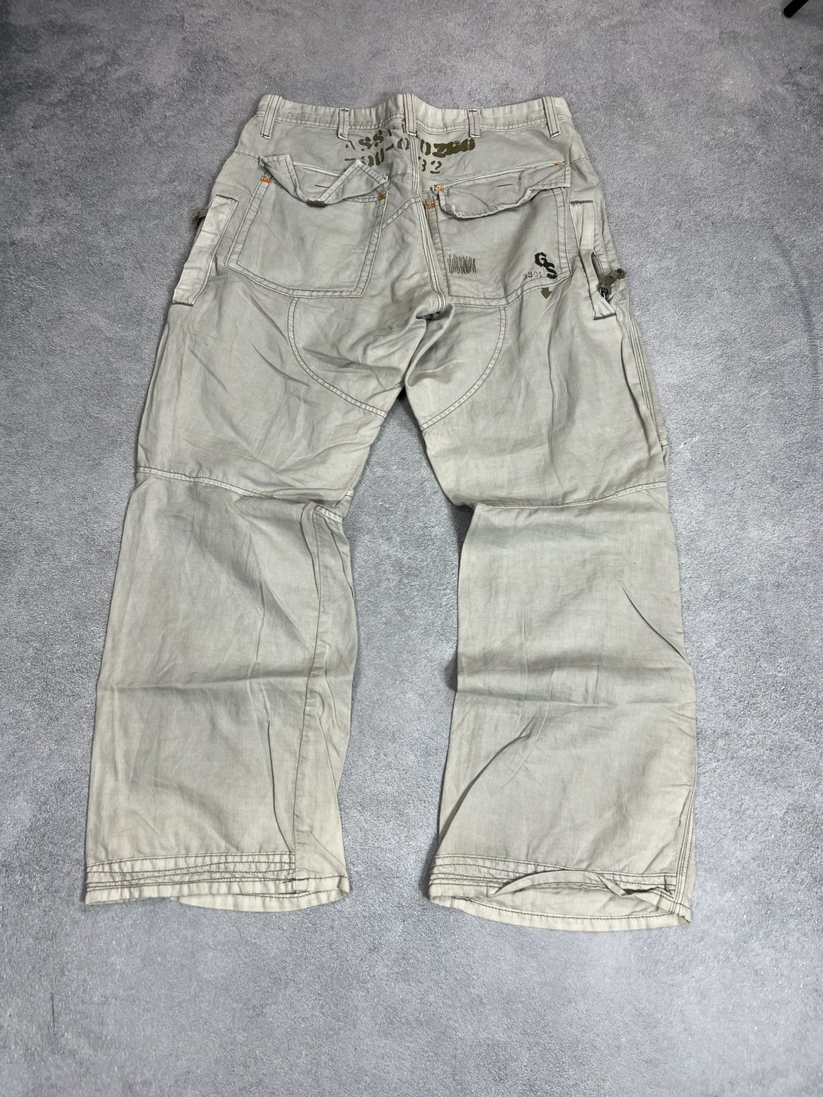 G-Star Vintage Junya Watanabe Travis Scott Style Cargo Jeans 90s Size US 34 / EU 50 - 2 Thumbnail