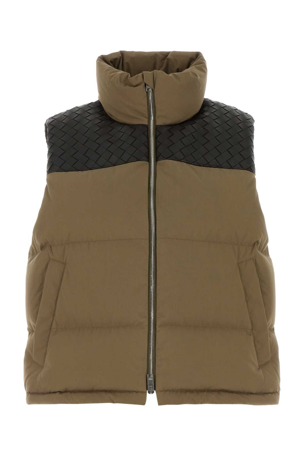 【関税&送料込】Bottega Veneta Khaki Cotton Padded Vest Bottega Veneta Khaki Cotton Padded Vest | Grailed