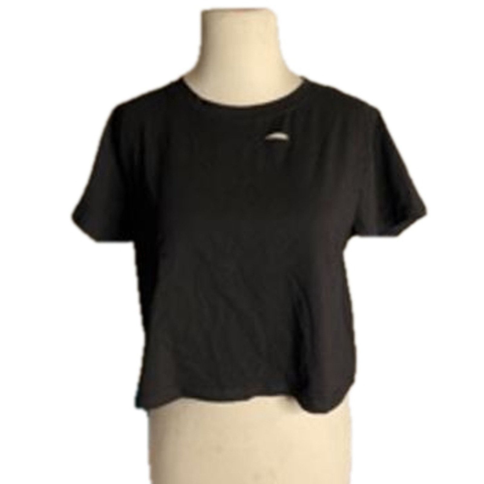 Handmade Upcycled Gothic Cut Out Black T-Shirt M Alt Grunge Y2K Size M / US 6-8 / IT 42-44 - 2 Thumbnail
