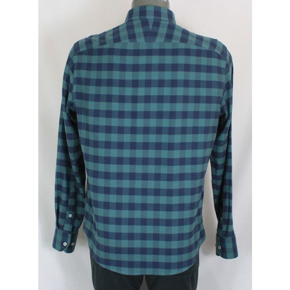 UNTUCKit UNTUCKit Flannel Shirt Mens L Blue Buffalo Plaid Slim Fit Size US L / EU 52-54 / 3 - 4 Thumbnail