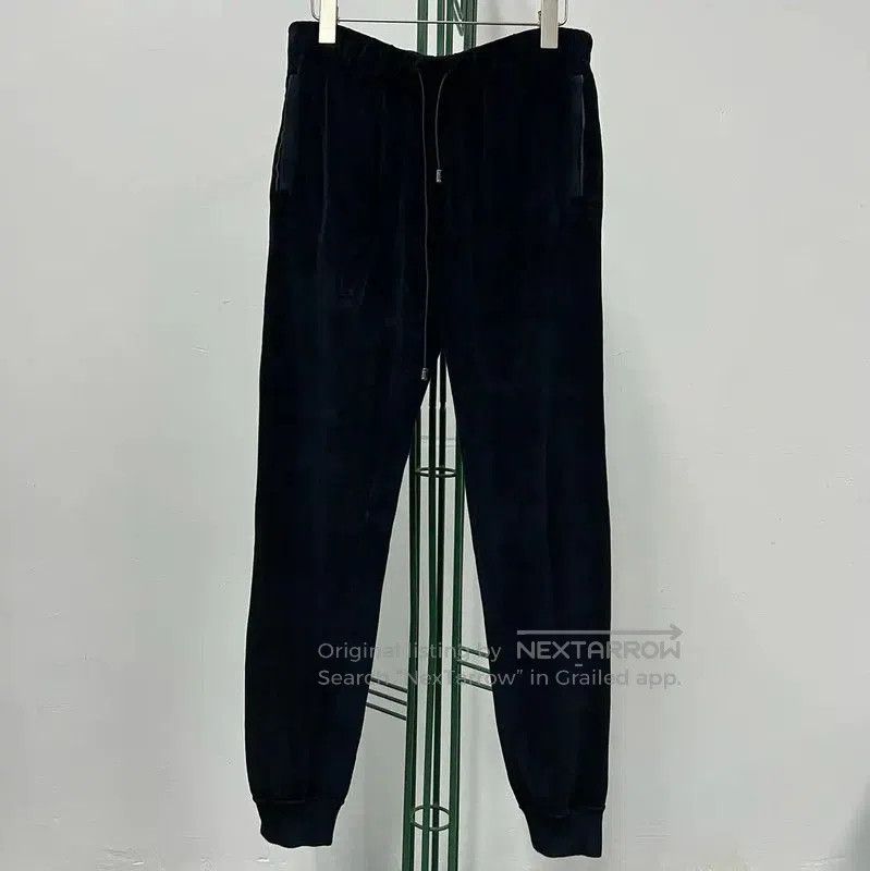 Versace Black Cotton Medusa Casual Pants .