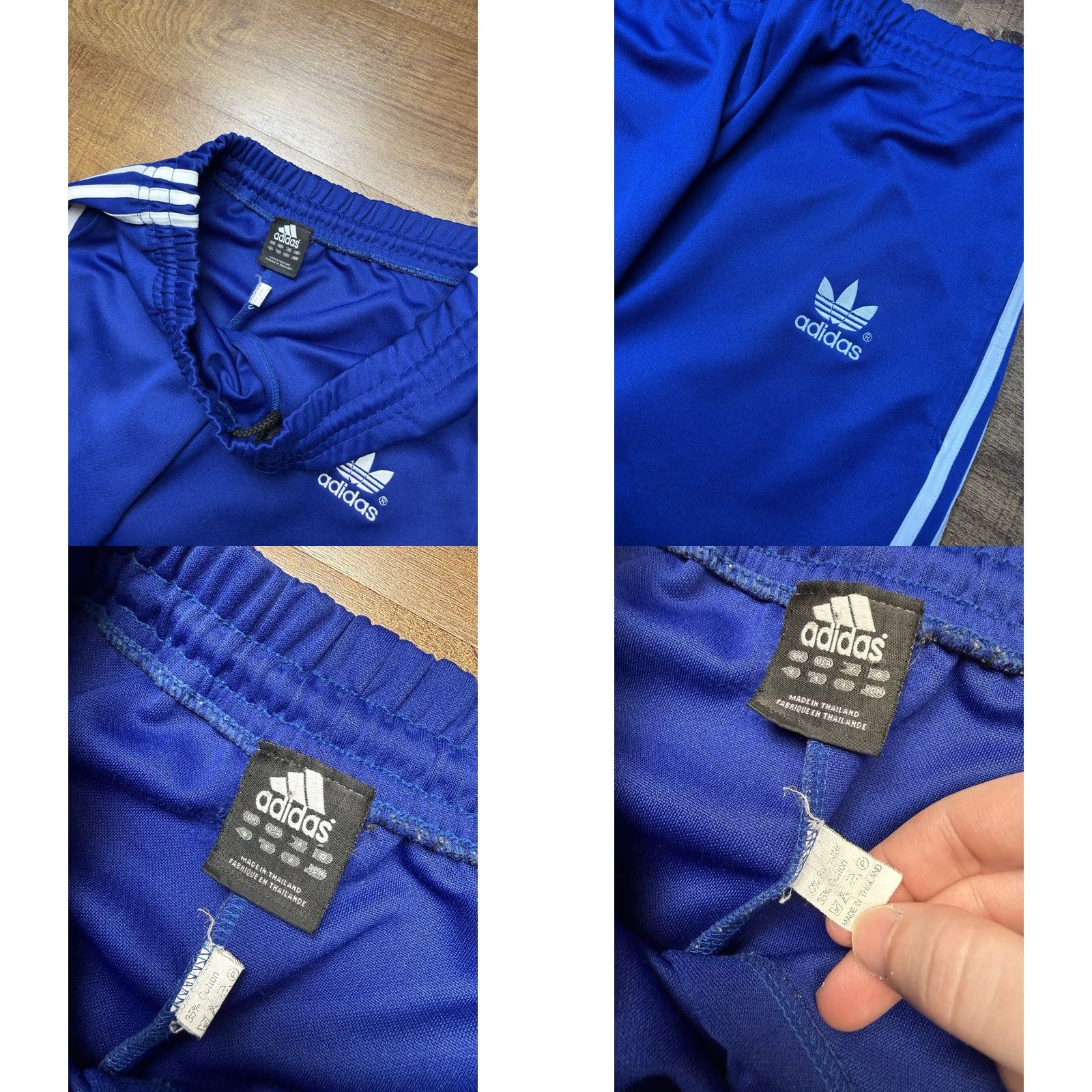 Adidas VINTAGE adidas Track Suit Blue 2 Piece Men’s M Jacket Pants Set Size 40R - 8 Thumbnail