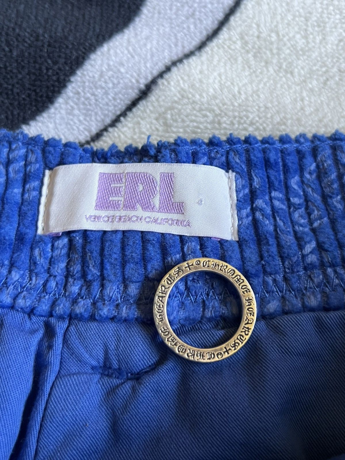 ERL ERL Monogram Corduroy Pants - Blue - Medium Size US 32 / EU 48 - 7 Thumbnail