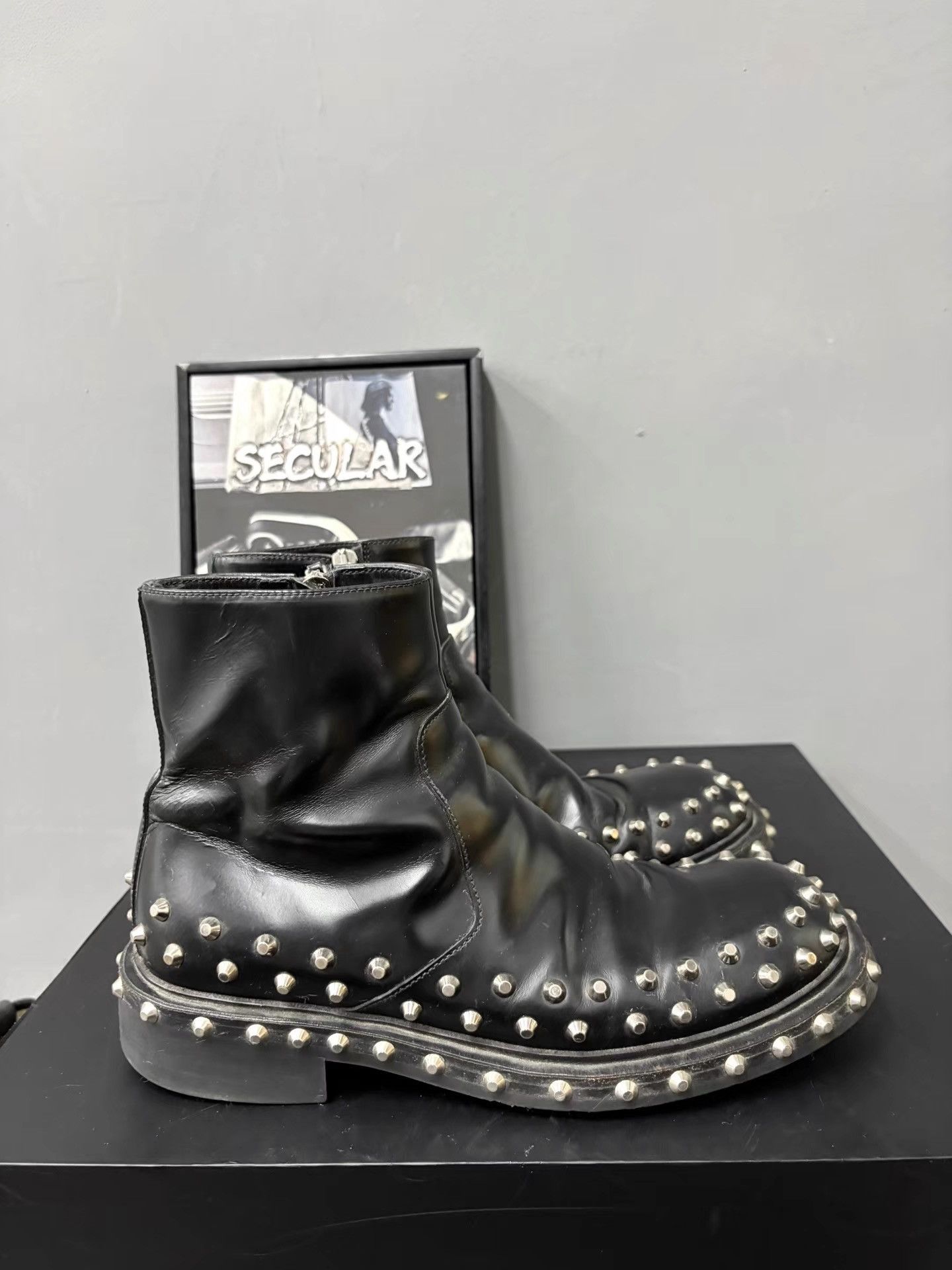 Prada Prada 19FW Frankenstein Studded Derby Chelsea Boots K34 Size US 8 / EU 41 - 5 Thumbnail