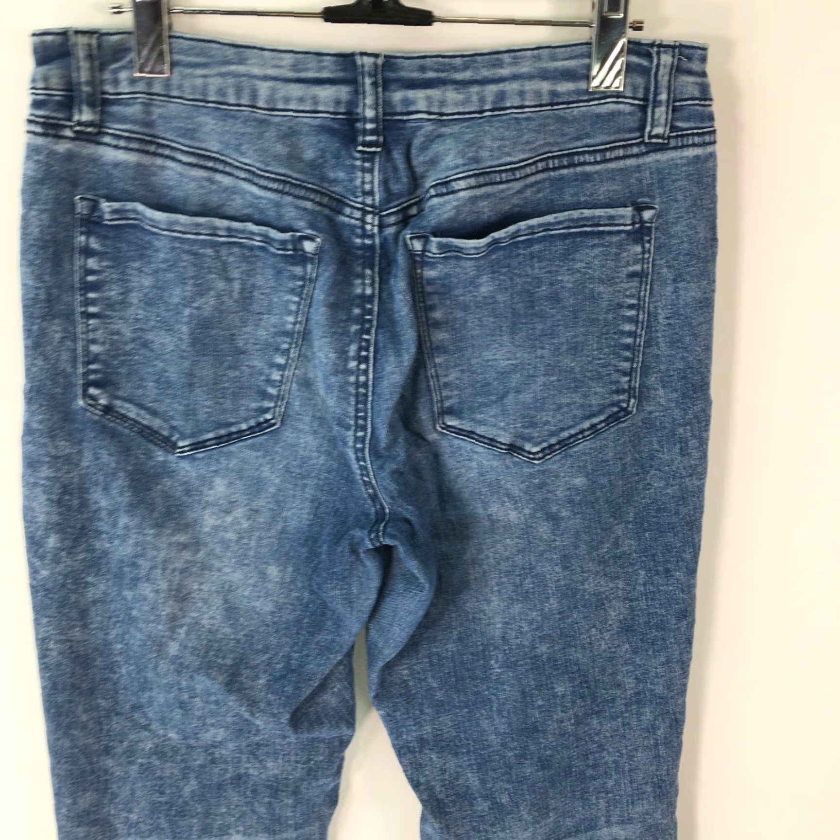 Denime Refuge Womens Casual Flat Front Straight Blue Denim Jeans Size 8 Size 30" / US 8 / IT 44 - 7 Thumbnail