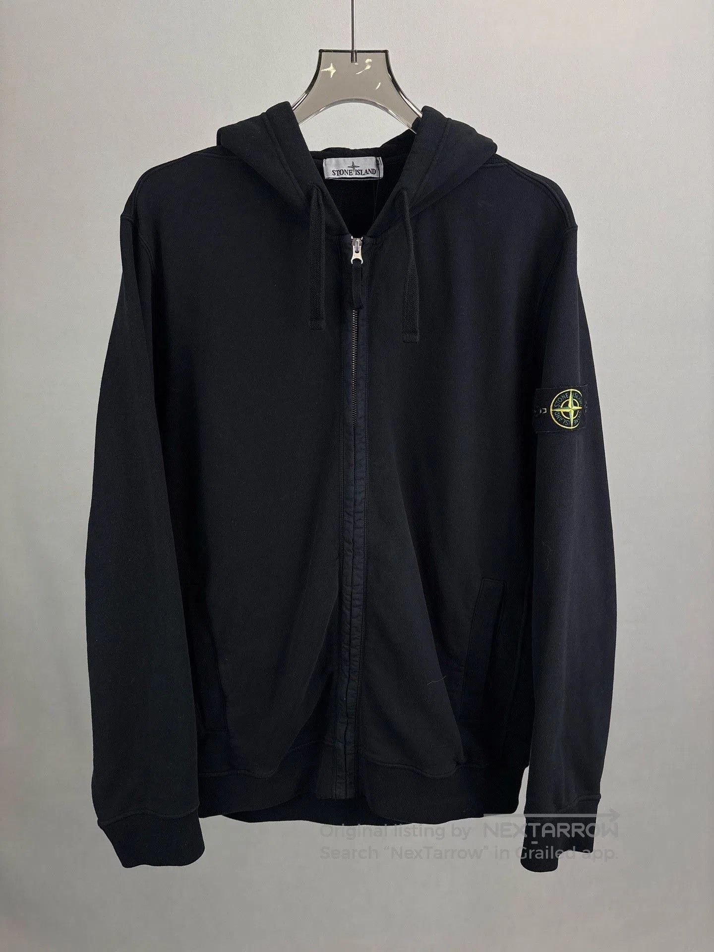 Stone Island Stone Island Black Zip Jacket with Badge. Size US XL / EU 56 / 4 - 1 Thumbnail