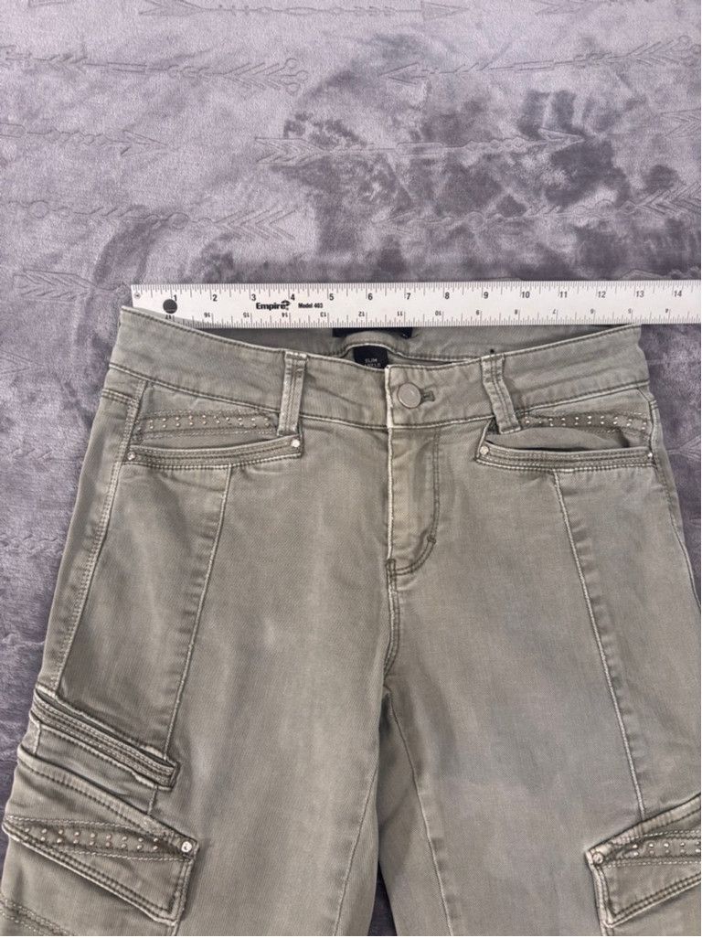 White House Black Market Women's White House Black Market Green Cargo Pants Size 2R Size 28" / US 6 / IT 42 - 2 Thumbnail