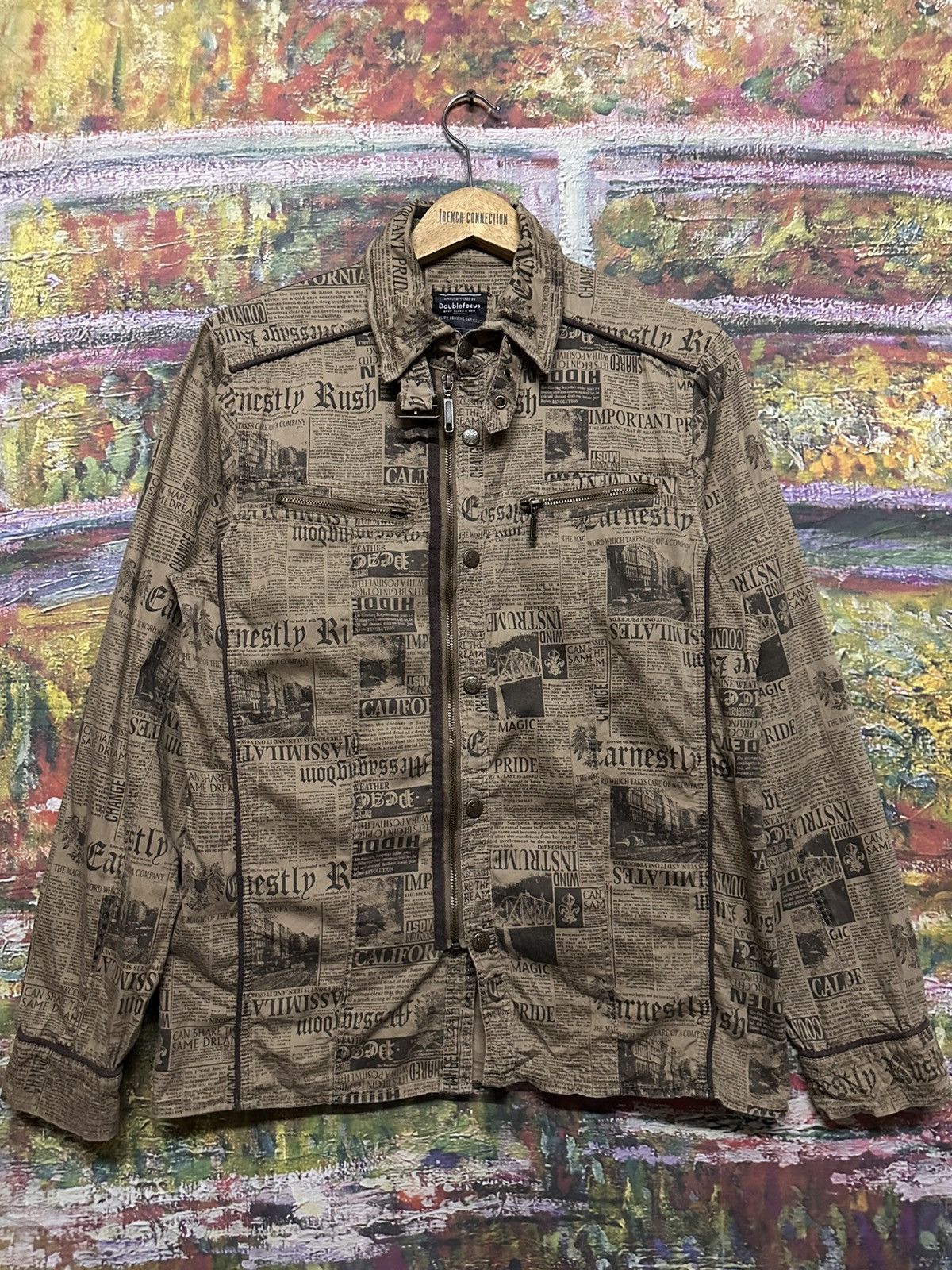 Japanese Brand Vintage Doublefocus full print jacket Size US M / EU 48-50 / 2 - 3 Thumbnail
