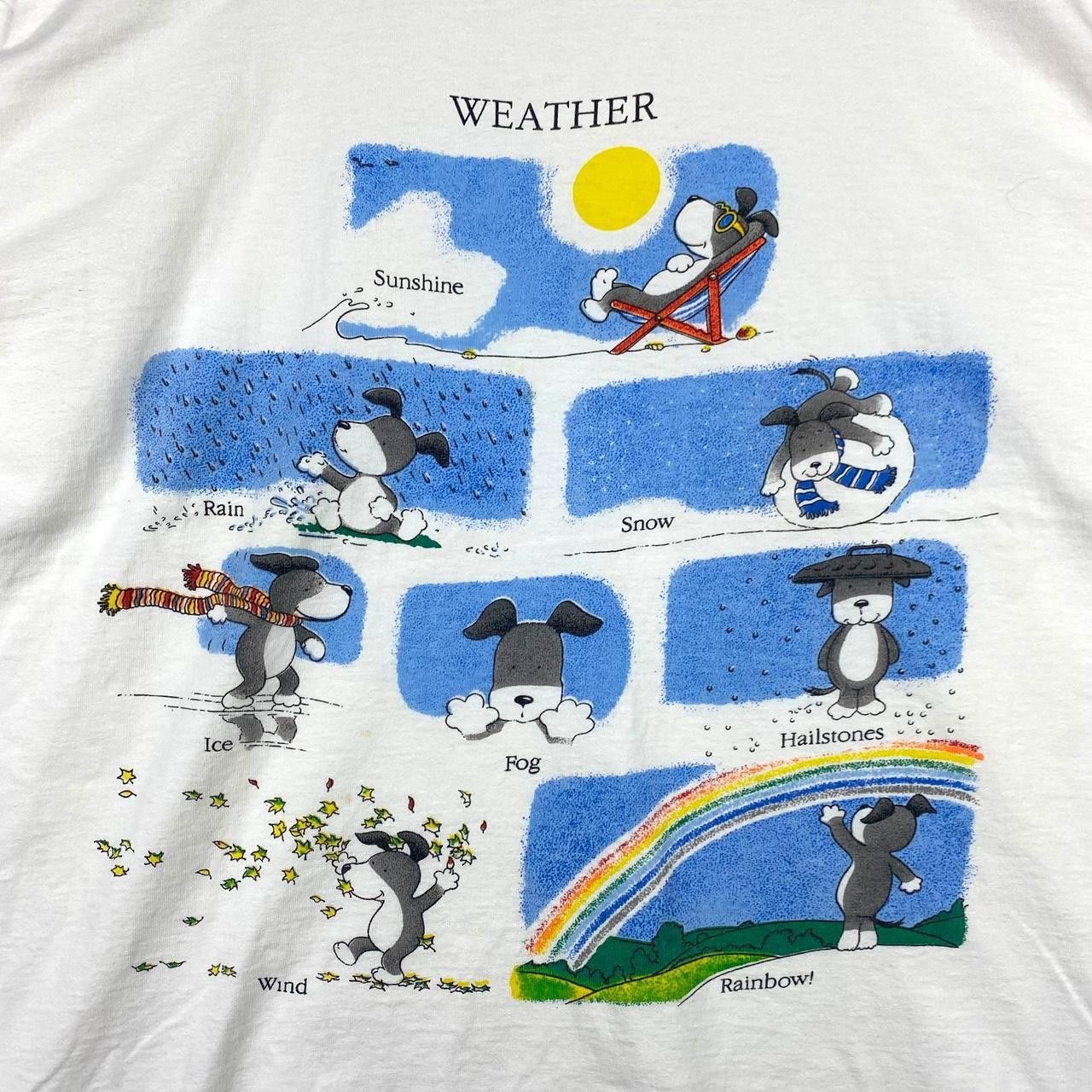 Vintage Vintage KIPPER’S BOOK OF WEATHER Mick Inkpen Tee Shirt Top Size L / US 10 / IT 46 - 3 Thumbnail