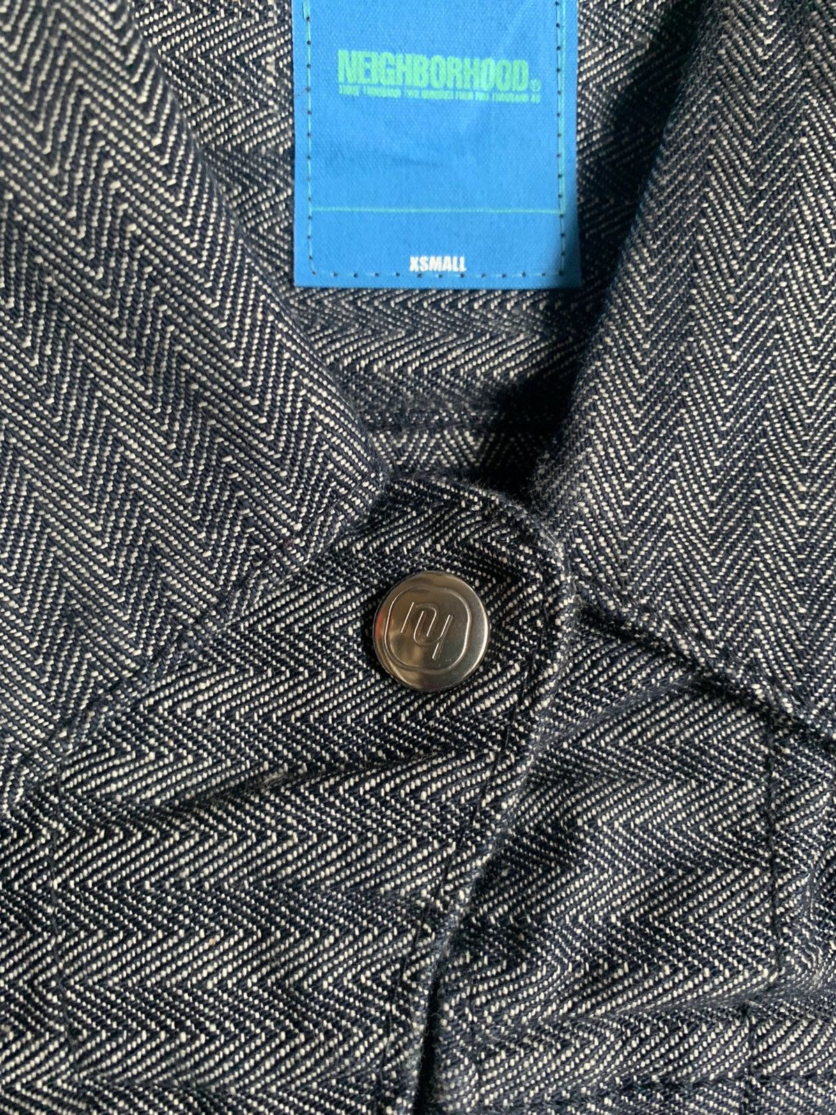 Neighborhood Vintage 00s Neighborhood Stripe Trucker Denim Jacket Size US S / EU 44-46 / 1 - 6 Thumbnail