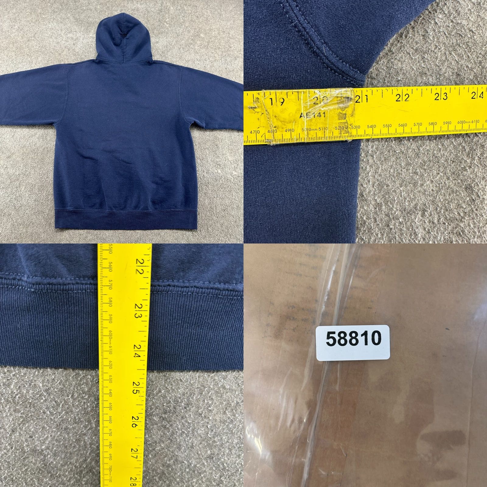 VINTAGE Supernatural Hoodie Mens M Blue Navy Pullover Got Salt Cotton Skater Y2K