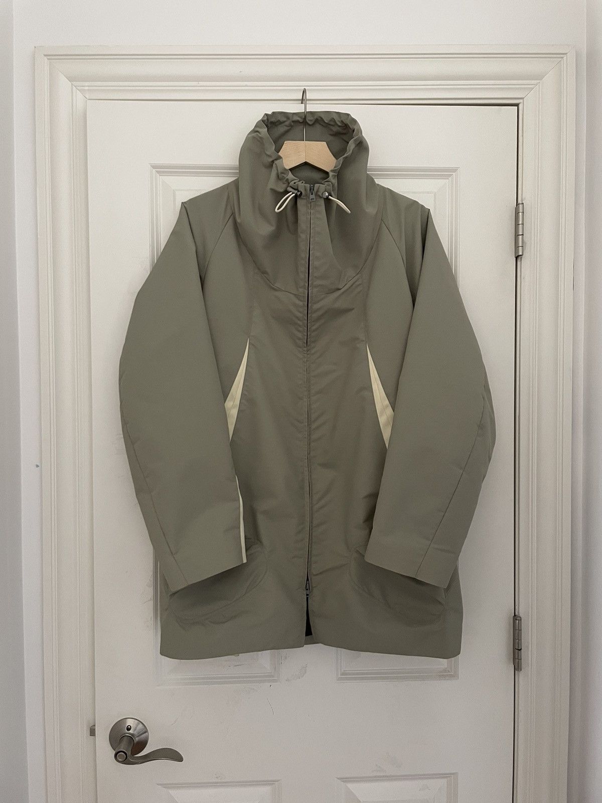 image of Kiko Kostadinov Claw Parka in Beige, Men's (Size Medium)