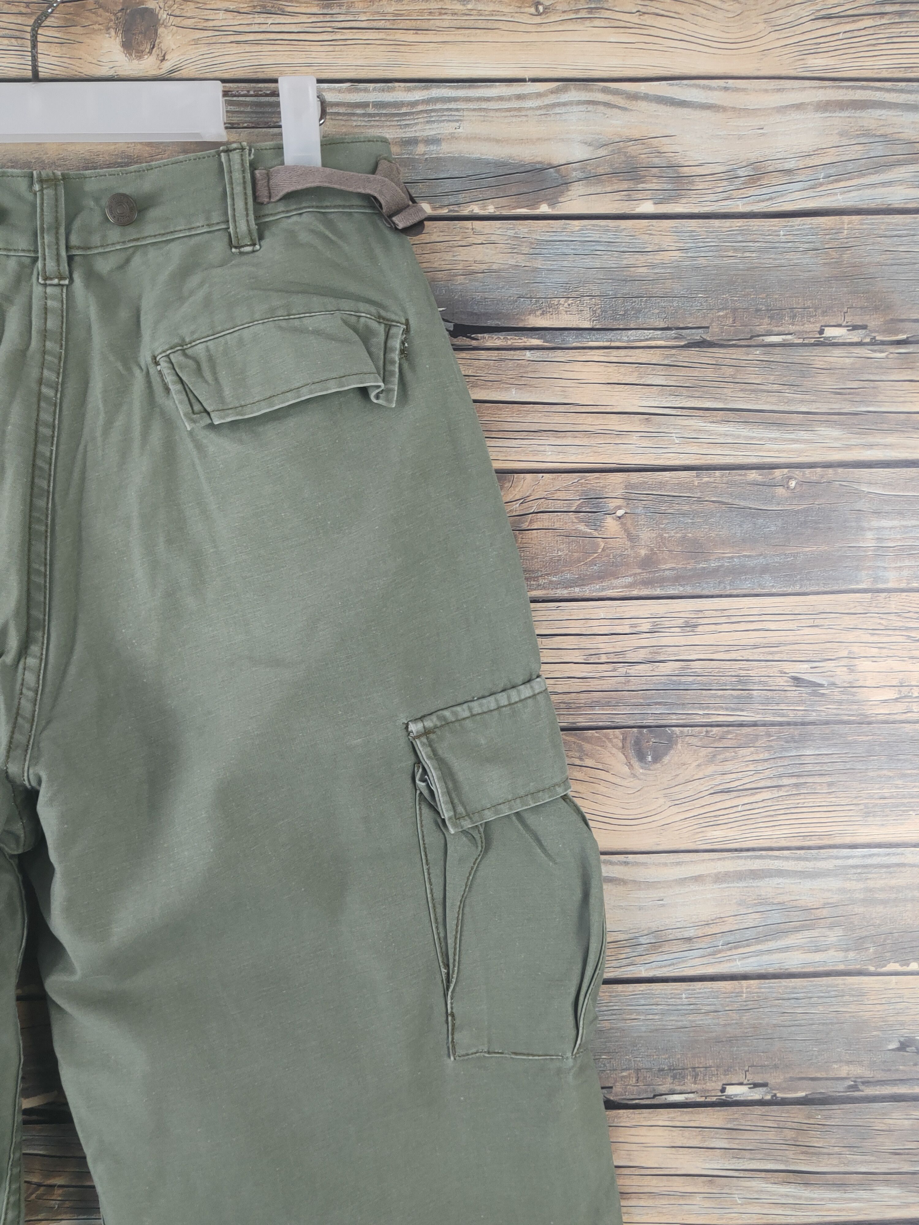 Japanese Brand DL Japanese Brand Green Multipocket Cargo Pants #2110 Size US 30 / EU 46 - 10 Thumbnail