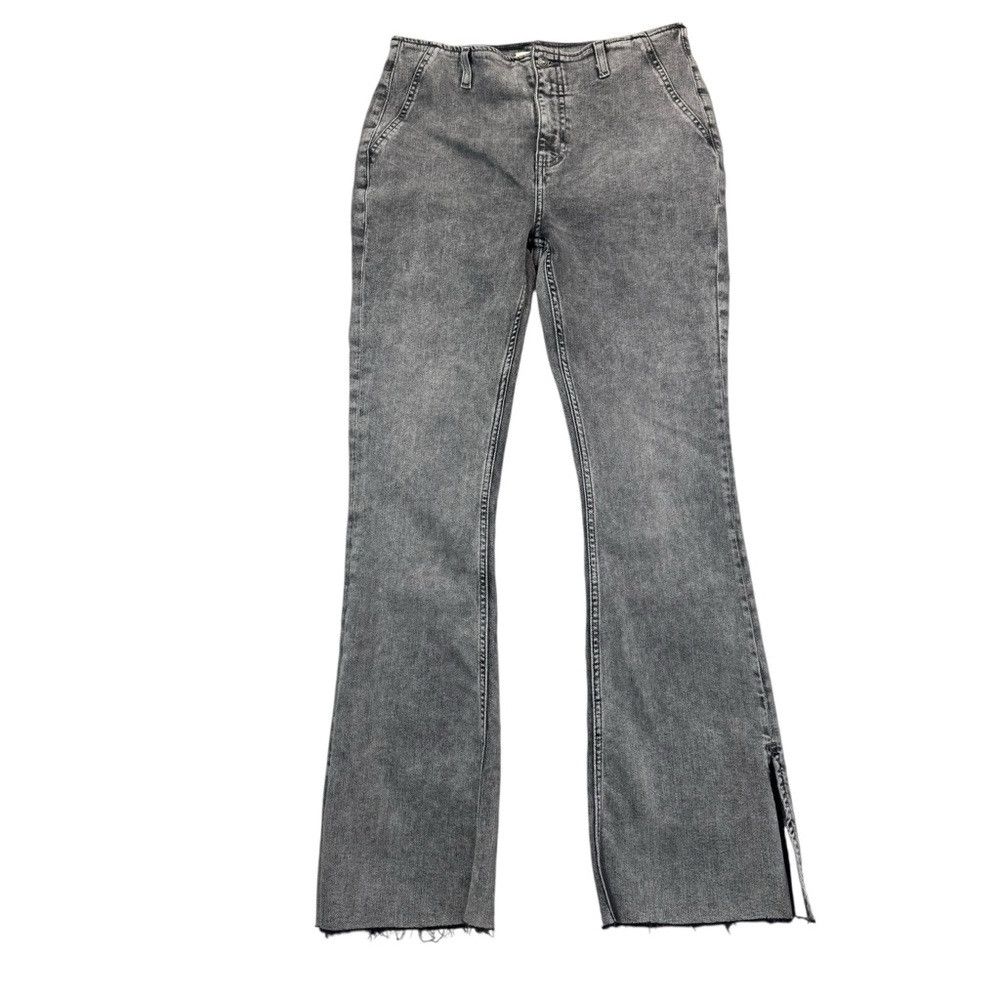 Free People NWT New Free People Level Up Slit Bootcut Jeans In Ridge Gr Size 31" - 3 Thumbnail