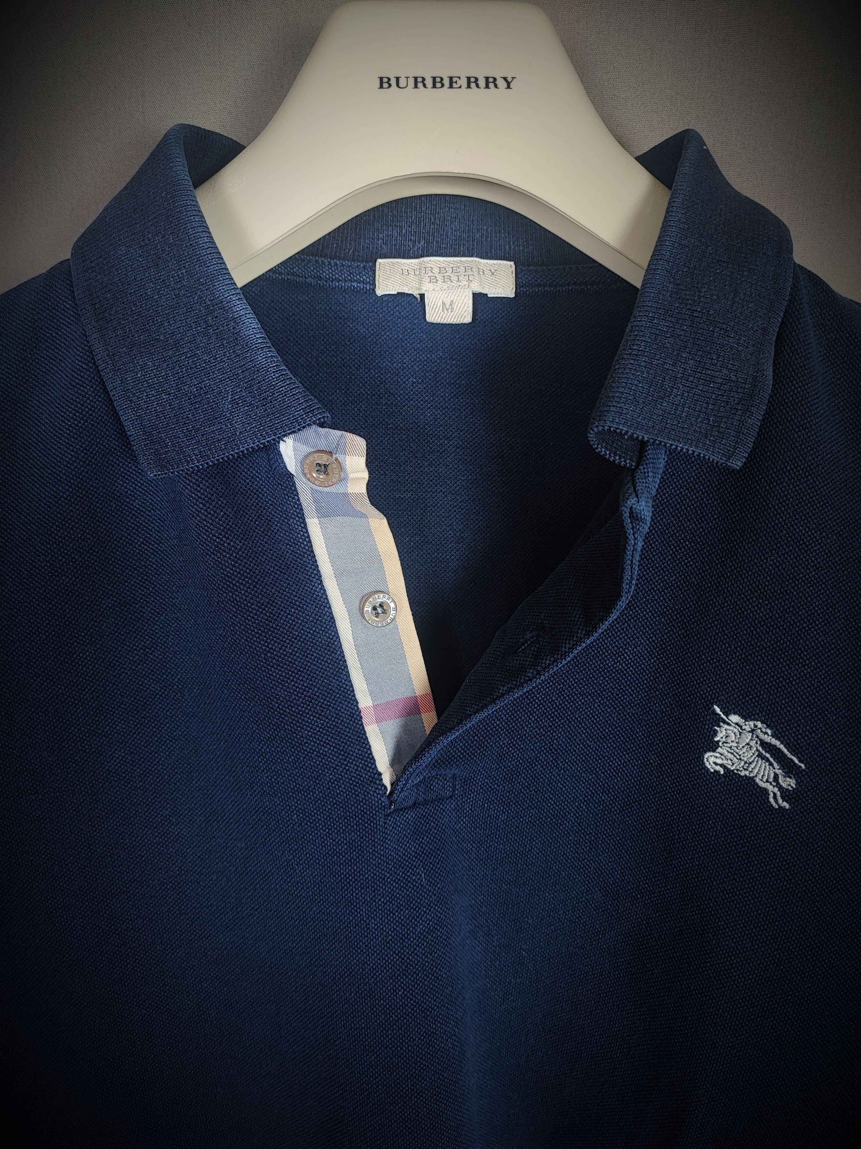 Burberry Burberry polo shirt M Blue Size US M / EU 48-50 / 2 - 2 Thumbnail