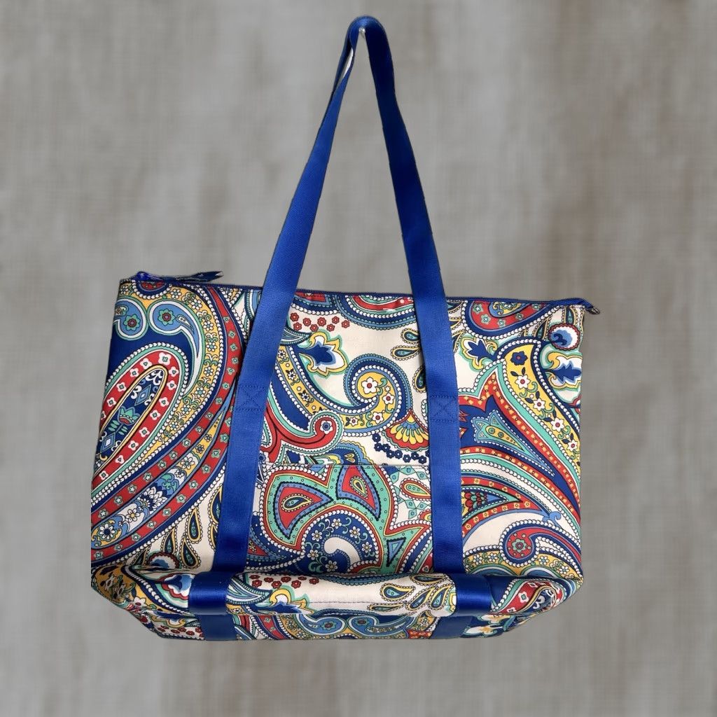 Vera Bradley Vera Bradley Color Tote Bag Marina Paisley Pattern Insulated 14.5x14x6 Multicolor Tote Unisex Adults Polyester Womens/Mens Size ONE SIZE - 1 Thumbnail