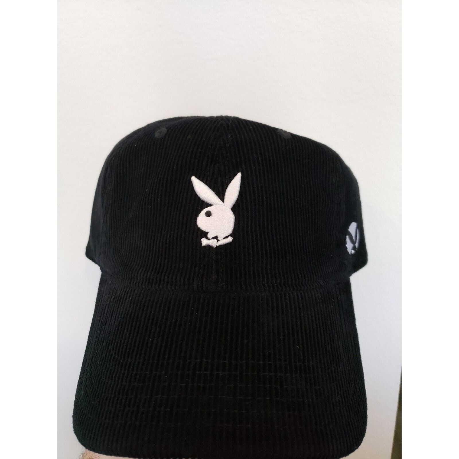 Lids Playboy Hat Cap Corduroy Dad Hat Black Tux Strap Bunny Lids Size ONE SIZE - 1 Thumbnail