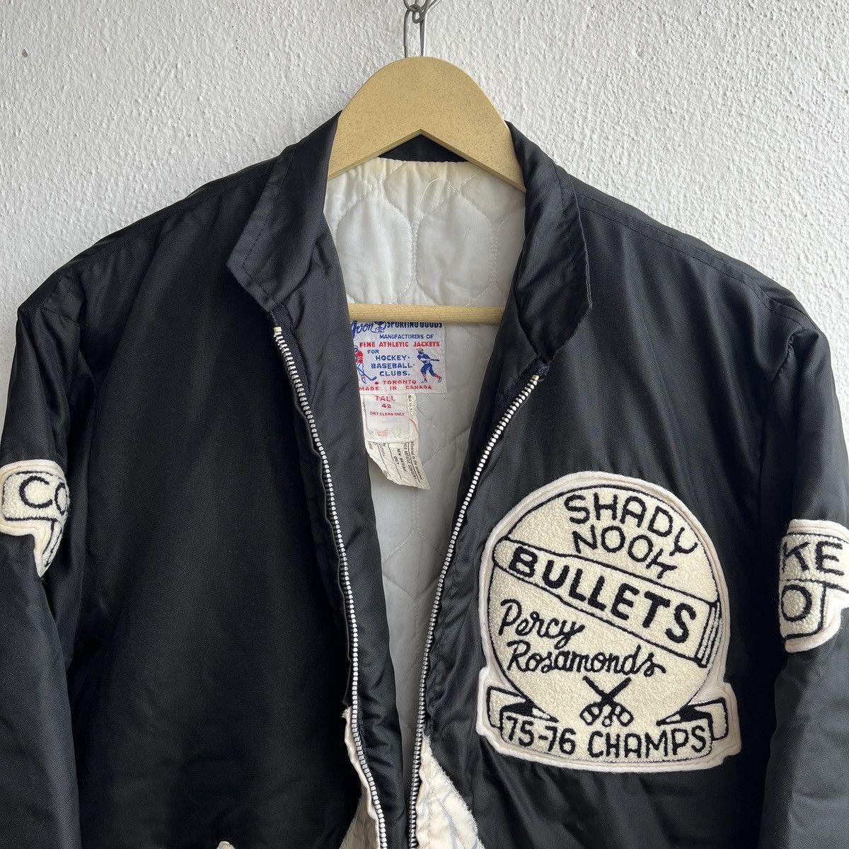 Other VINTAGE 1976 CANADA SHADY NOOK BULLETS 75-76 CHAMPS JACKET Size US L / EU 52-54 / 3 - 17 Thumbnail