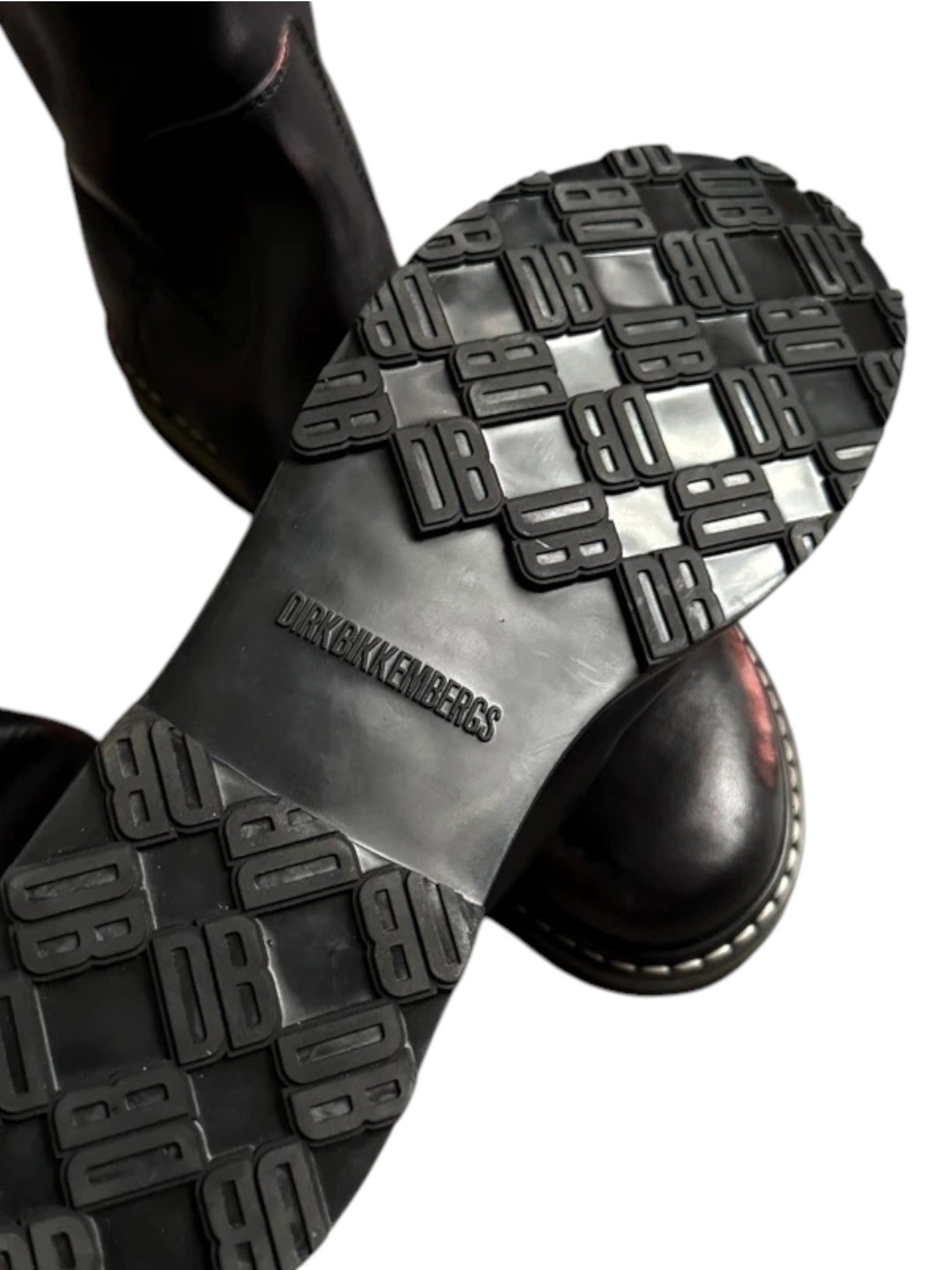 Dirk Bikkembergs Hand-Painted Leather Boots (Early 2000s)