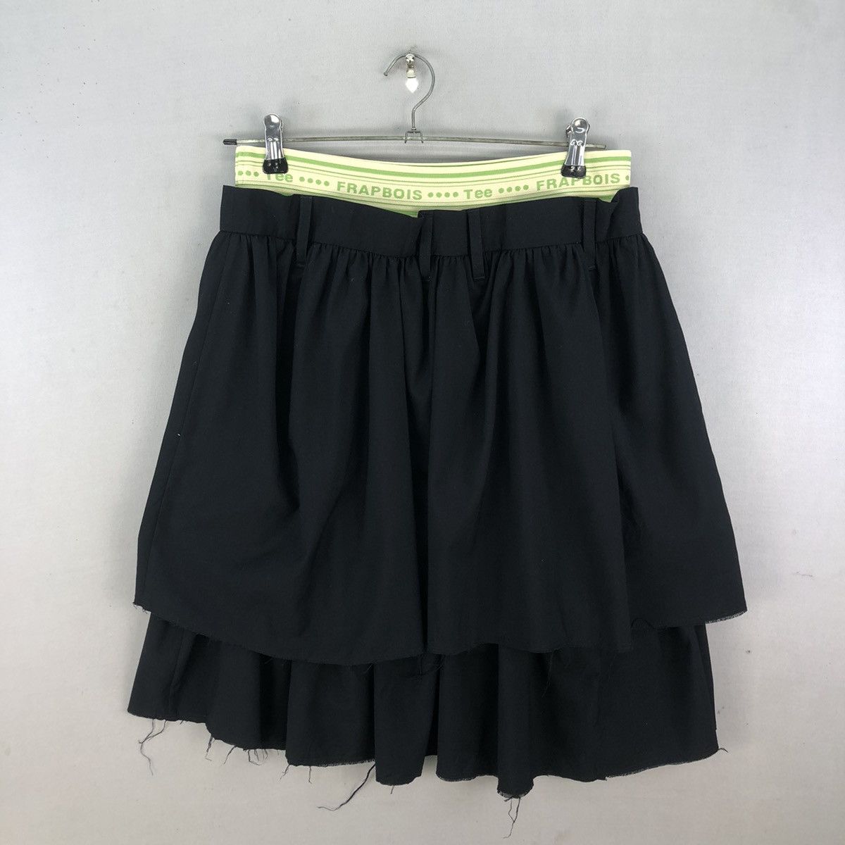 Y2K Frapbois Issey Miyake Grunge Double Layer Skirt