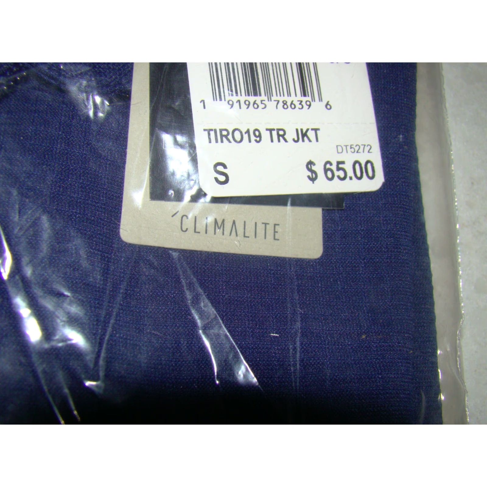 Adidas NWT Adidas Mens Small Jacket Blue Climalite TIRO19 Full Zip Track Soccer Size US S / EU 44-46 / 1 - 5 Thumbnail