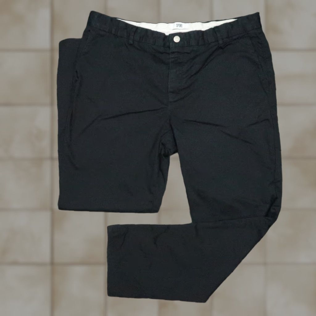 Spoke Chino Pants Mens 37x30 Blue Regular Fit Casual Trousers