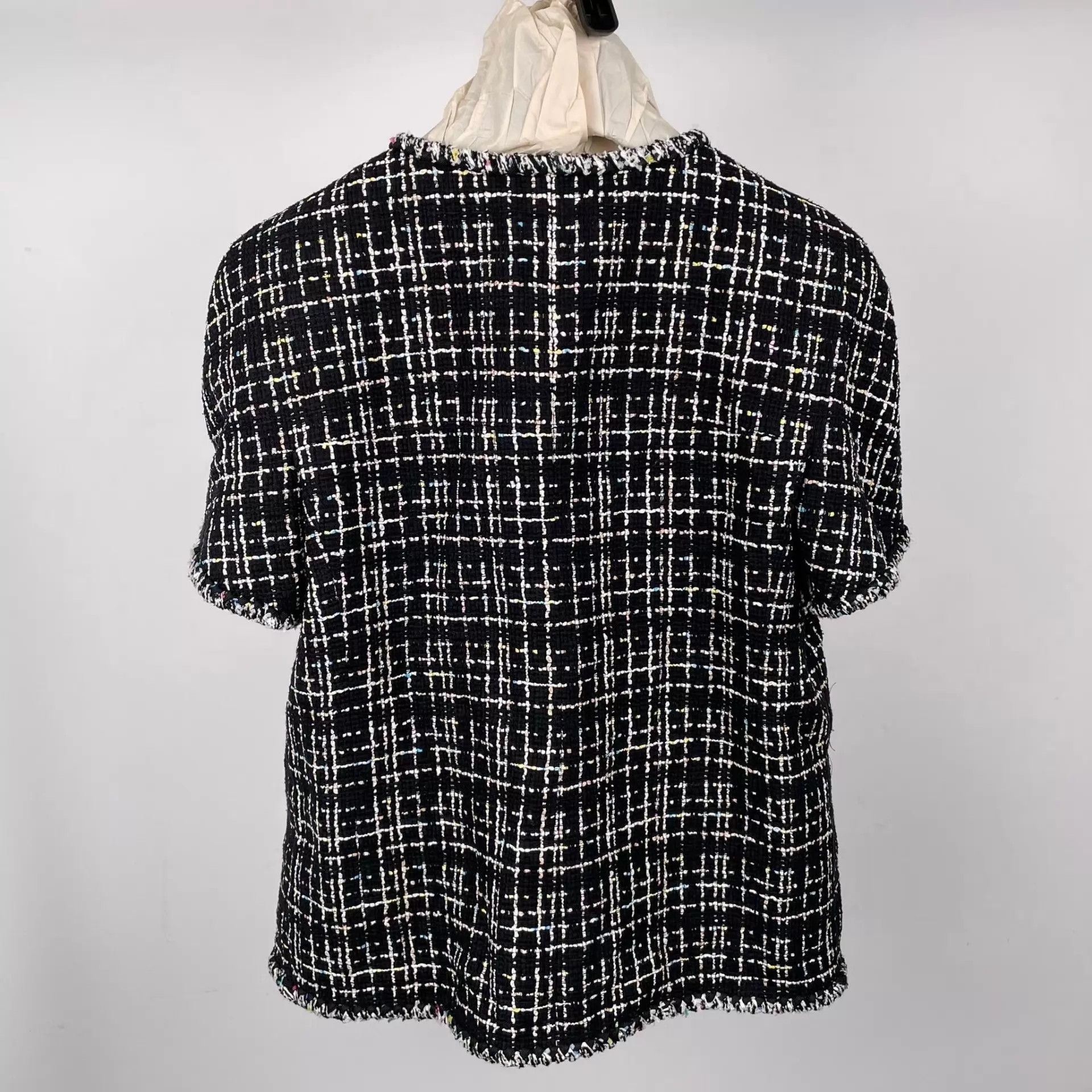 Chanel Chanel 19S Beach Black Tweed SS Women's Jacket 42 Size M / US 6-8 / IT 42-44 - 2 Thumbnail