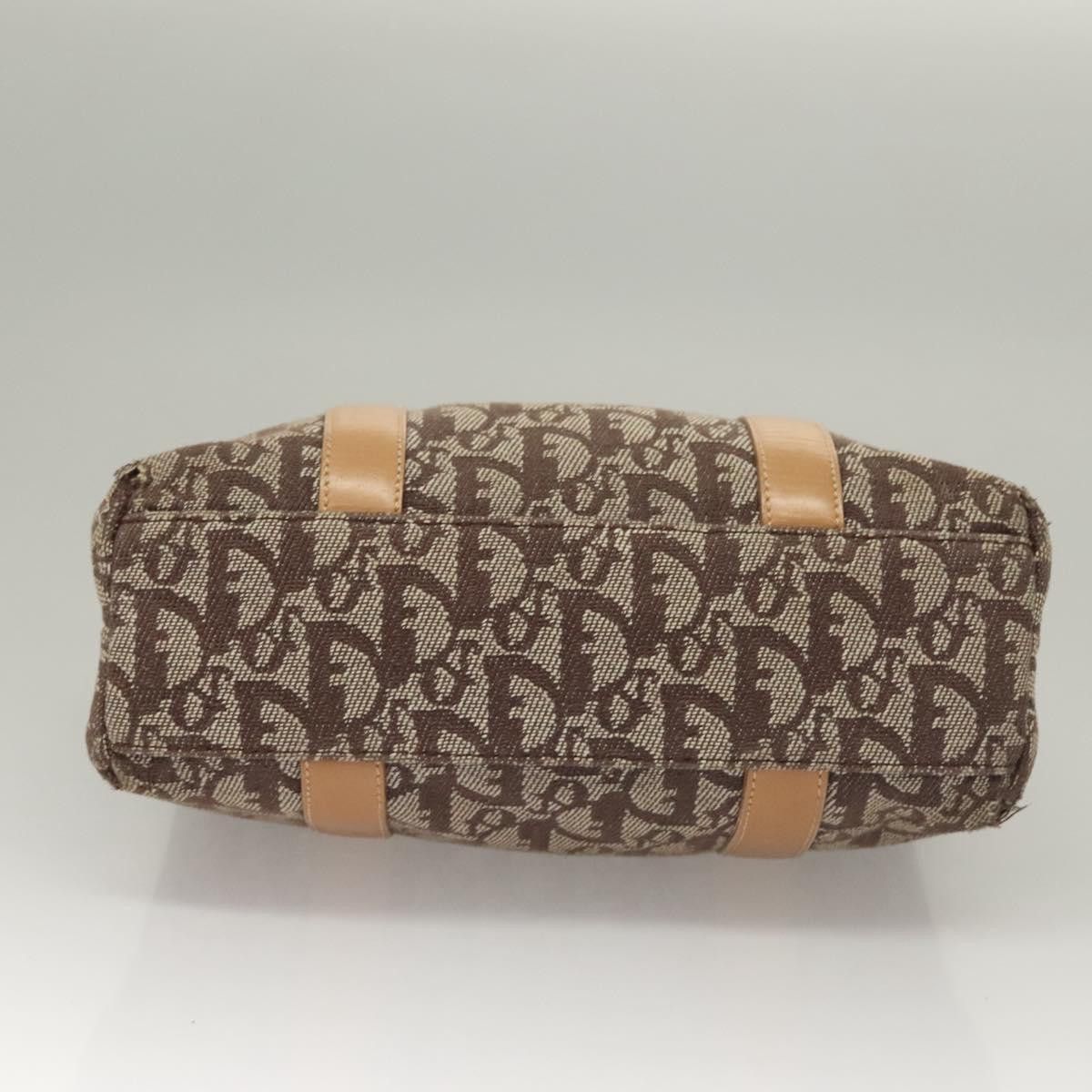 Dior DIOR Trotter Canvas Hand Bag Brown Gold Size ONE SIZE - 9 Thumbnail