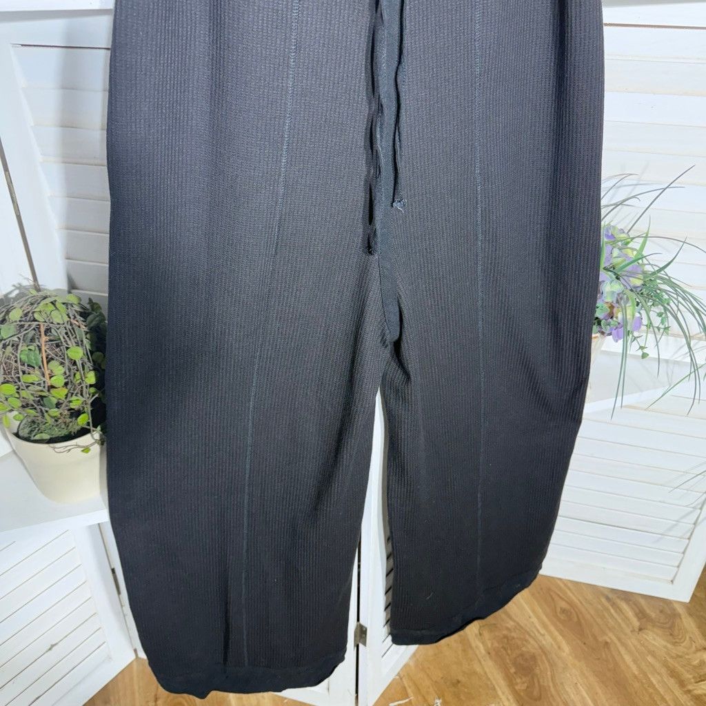 Vintage Y2K black oversized gothic boho cotton overalls wide legs M Size 30" / US 8 / IT 44 - 11 Thumbnail