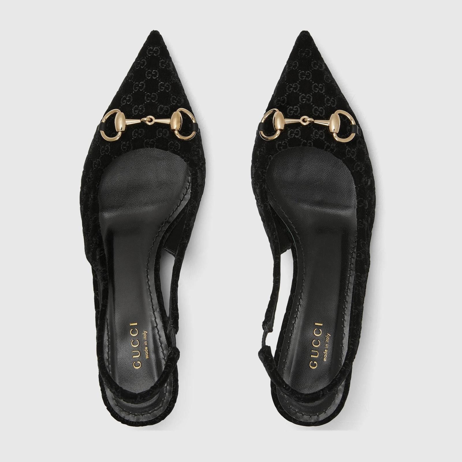 Gucci Gucci Horsebit GG Slingback Pumps Size US 7.5 / IT 37.5 - 3 Thumbnail